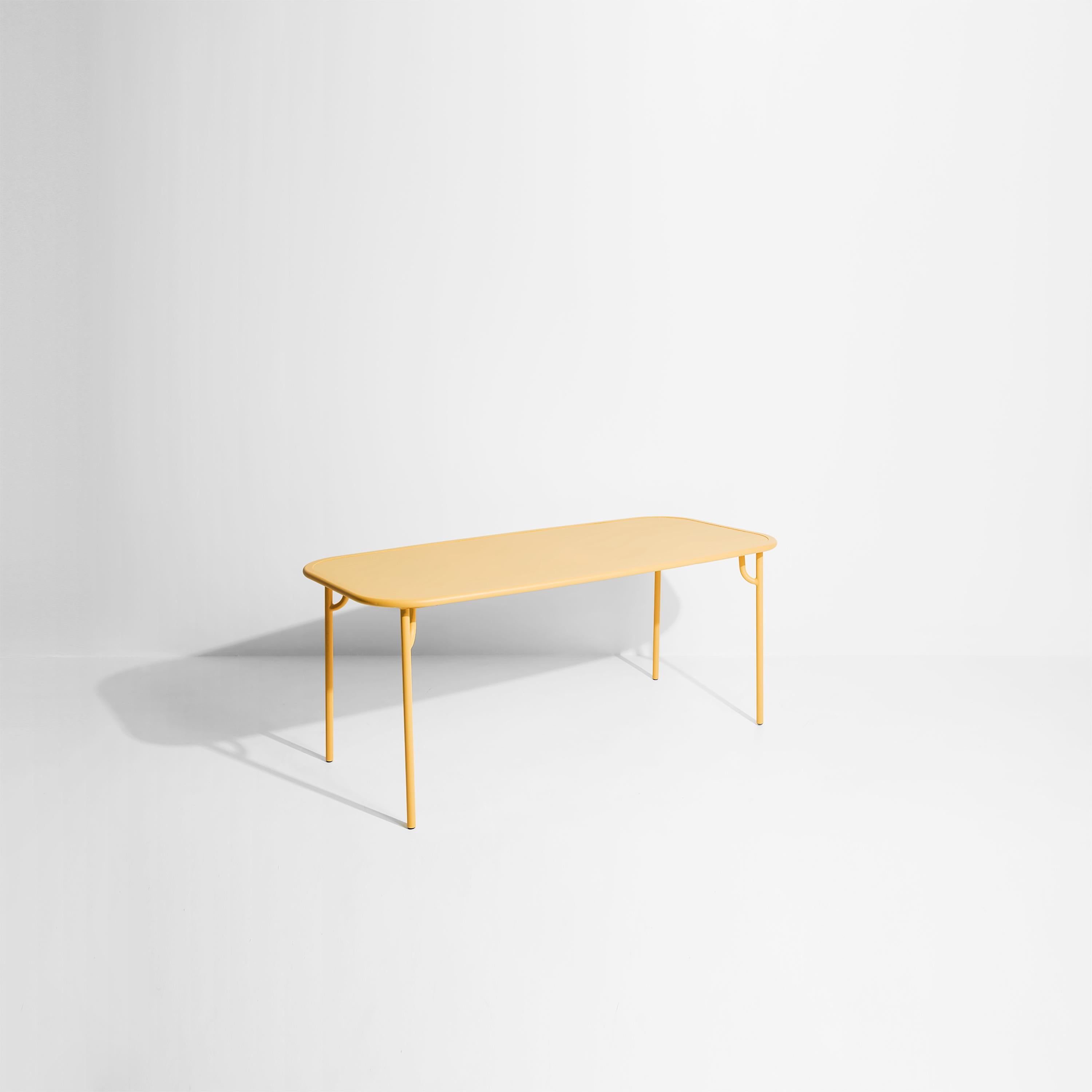 Petite Friture Week-End Medium Plain Rectangular Dining Table in Saffron Aluminium by Studio BrichetZiegler, 2017

The week-end collection is a full range of outdoor furniture, in aluminium grained epoxy paint, matt finish, that includes 18