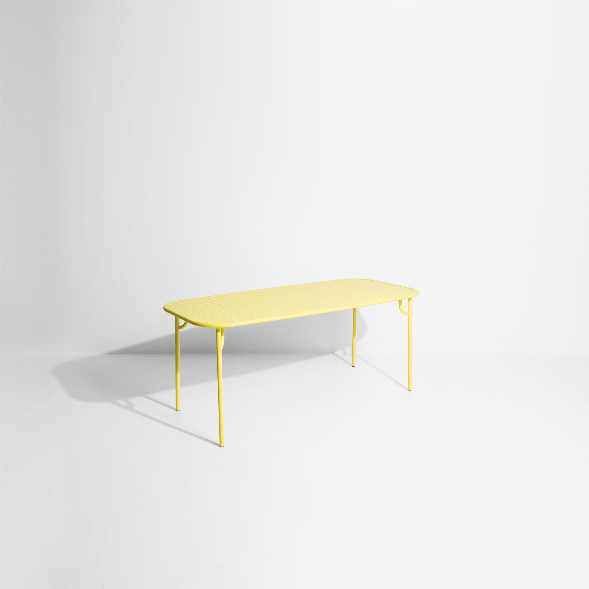 Petite Friture Week-End Medium Plain Rectangular Dining Table in Yellow, 2017 In New Condition For Sale In Brooklyn, NY