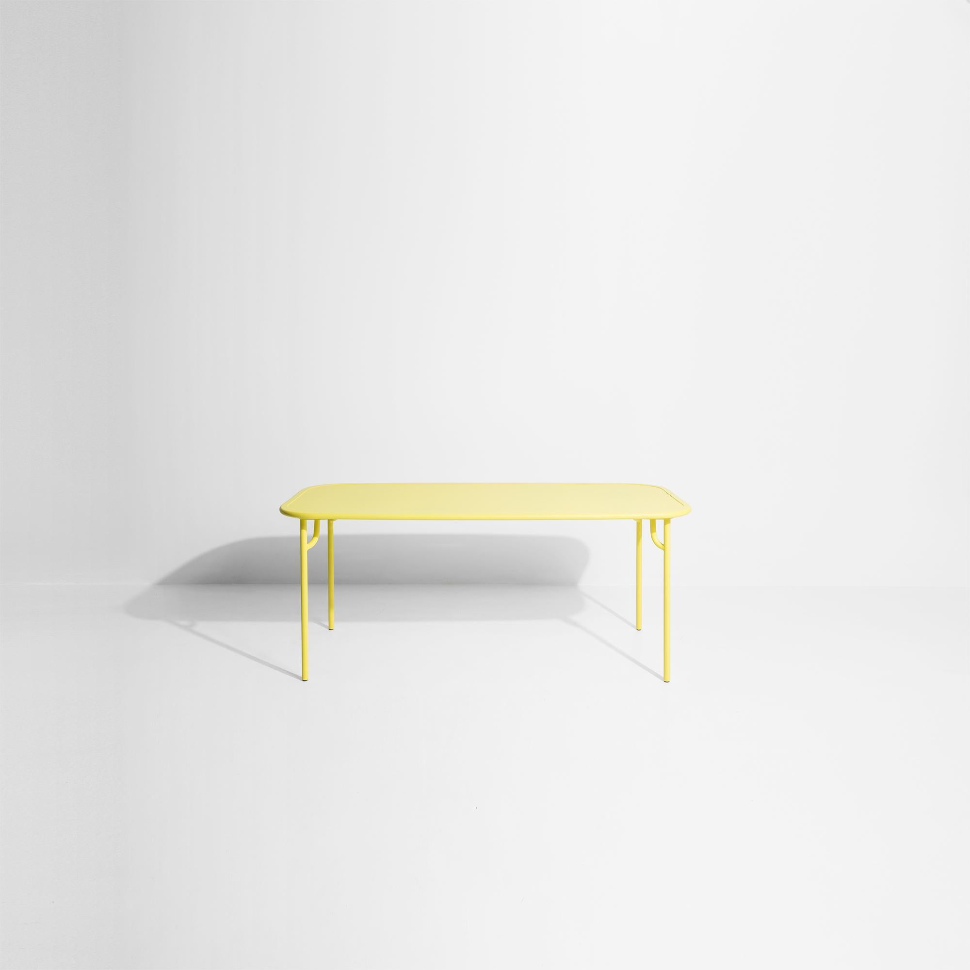 Contemporary Petite Friture Week-End Medium Plain Rectangular Dining Table in Yellow, 2017 For Sale