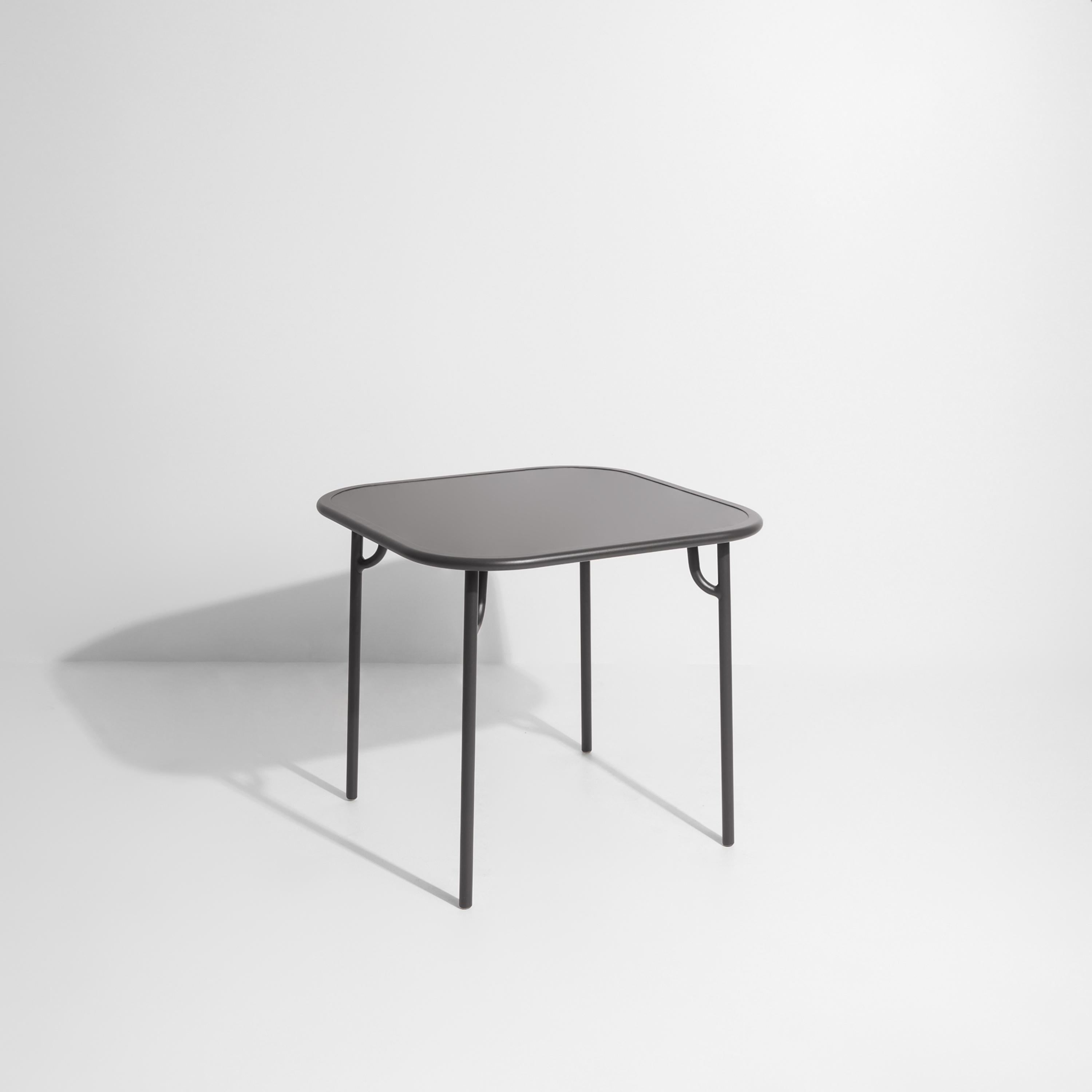 Petite Friture Week-End Plain Square Dining Table in Anthracite Aluminium by Studio BrichetZiegler, 2017

The week-end collection is a full range of outdoor furniture, in aluminium grained epoxy paint, matt finish, that includes 18 functions and 8