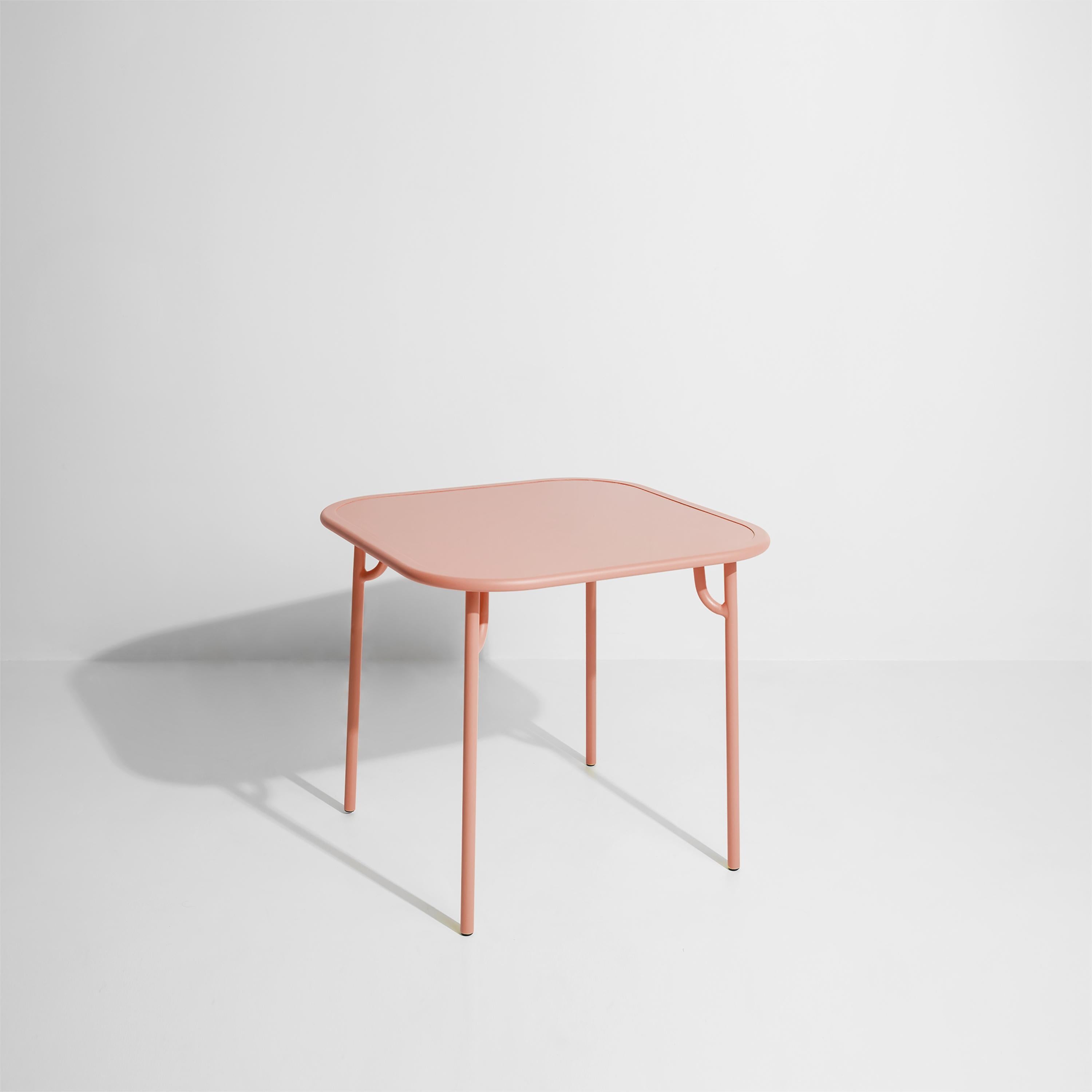 Petite Friture Week-End Plain Square Dining Table in Blush Aluminium by Studio BrichetZiegler, 2017

The week-end collection is a full range of outdoor furniture, in aluminium grained epoxy paint, matt finish, that includes 18 functions and 8