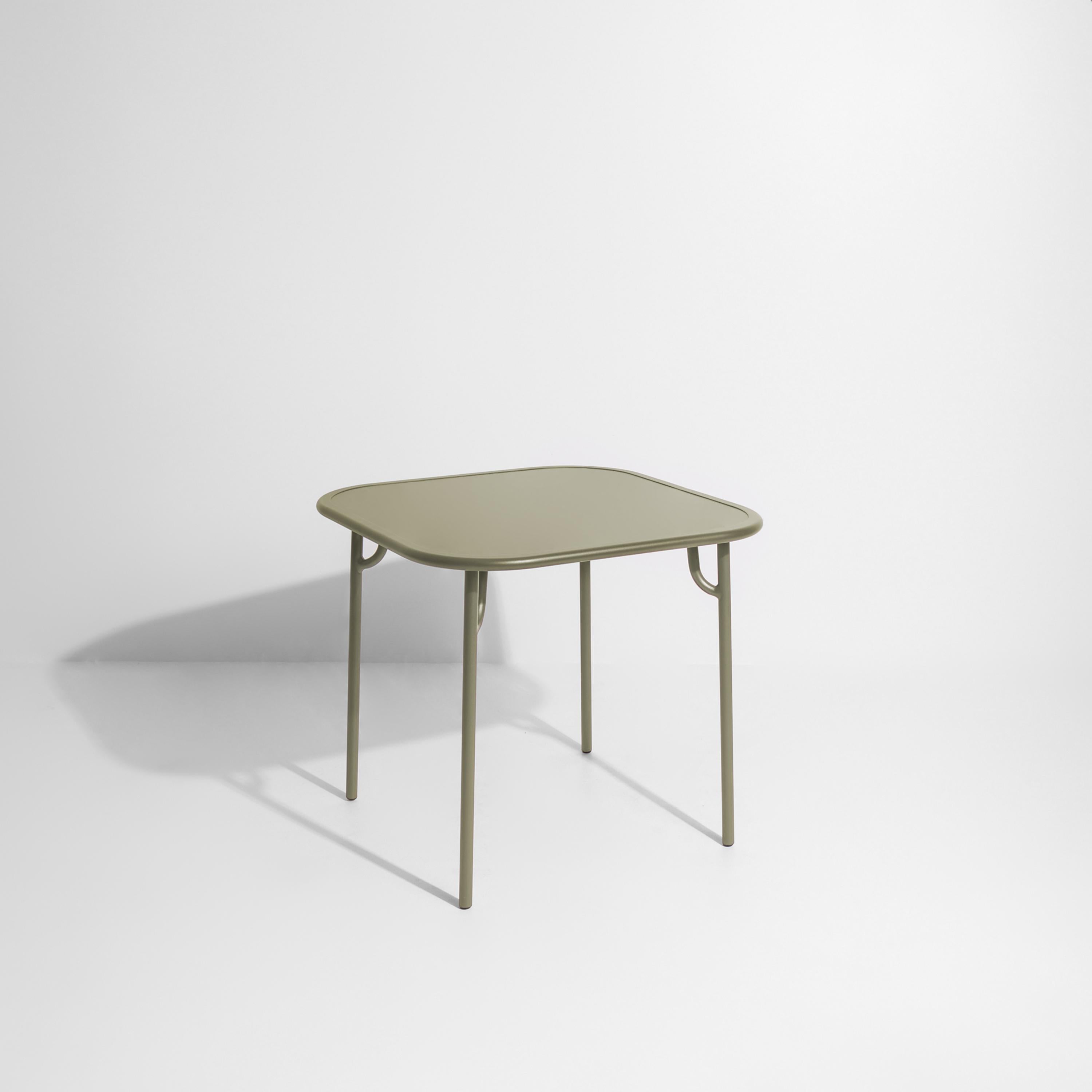 Petite Friture Week-End Plain Square Dining Table in Jade Green Aluminium by Studio BrichetZiegler, 2017

The week-end collection is a full range of outdoor furniture, in aluminium grained epoxy paint, matt finish, that includes 18 functions and 8
