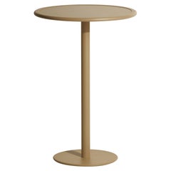Petite Friture Week-End Round High Table in Gold Aluminium, 2017