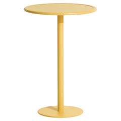 Petite Friture Week-End Round High Table in Saffron Aluminium, 2017