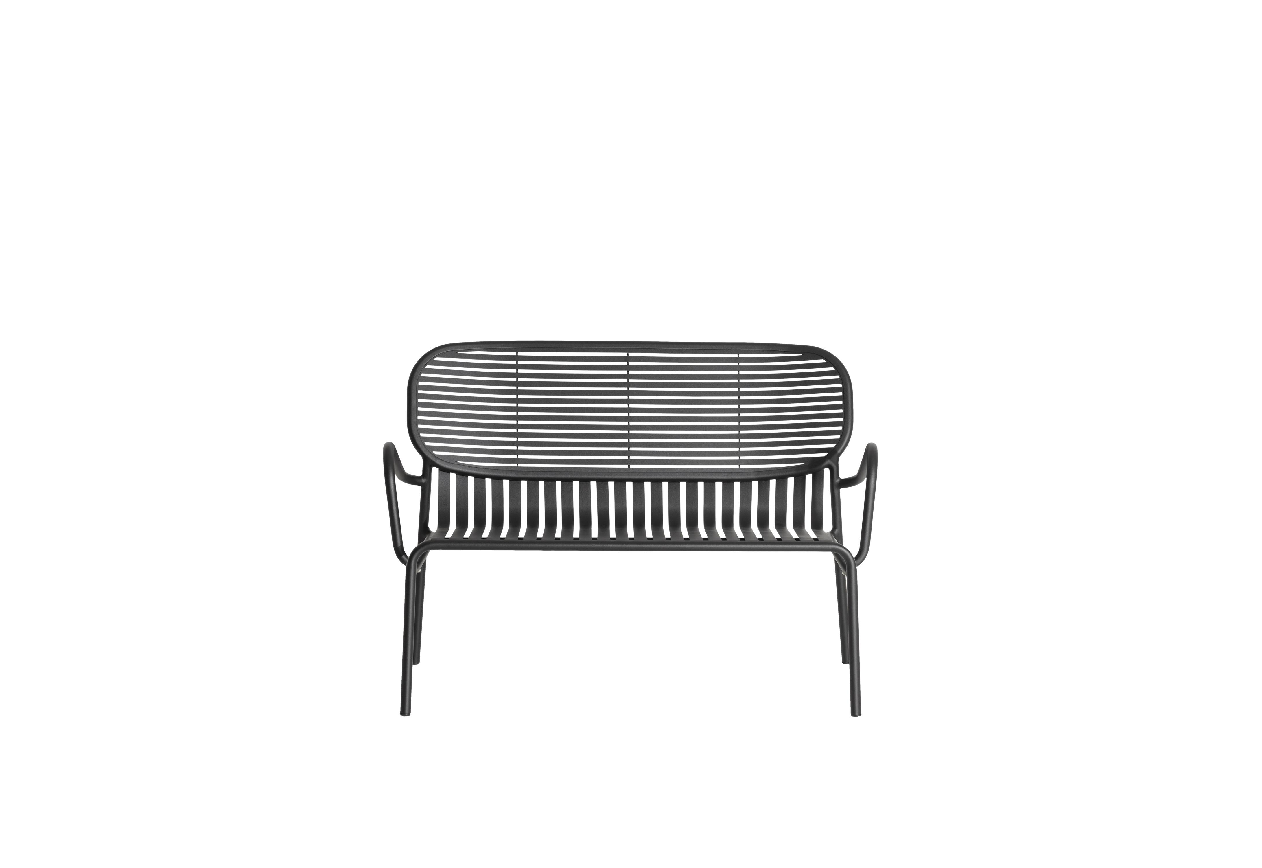 Petite Friture Week-End Sofa in Black Aluminium by Studio BrichetZiegler, 2017

The week-end collection is a full range of outdoor furniture, in aluminium grained epoxy paint, matt finish, that includes 18 functions and 8 colours for the retail