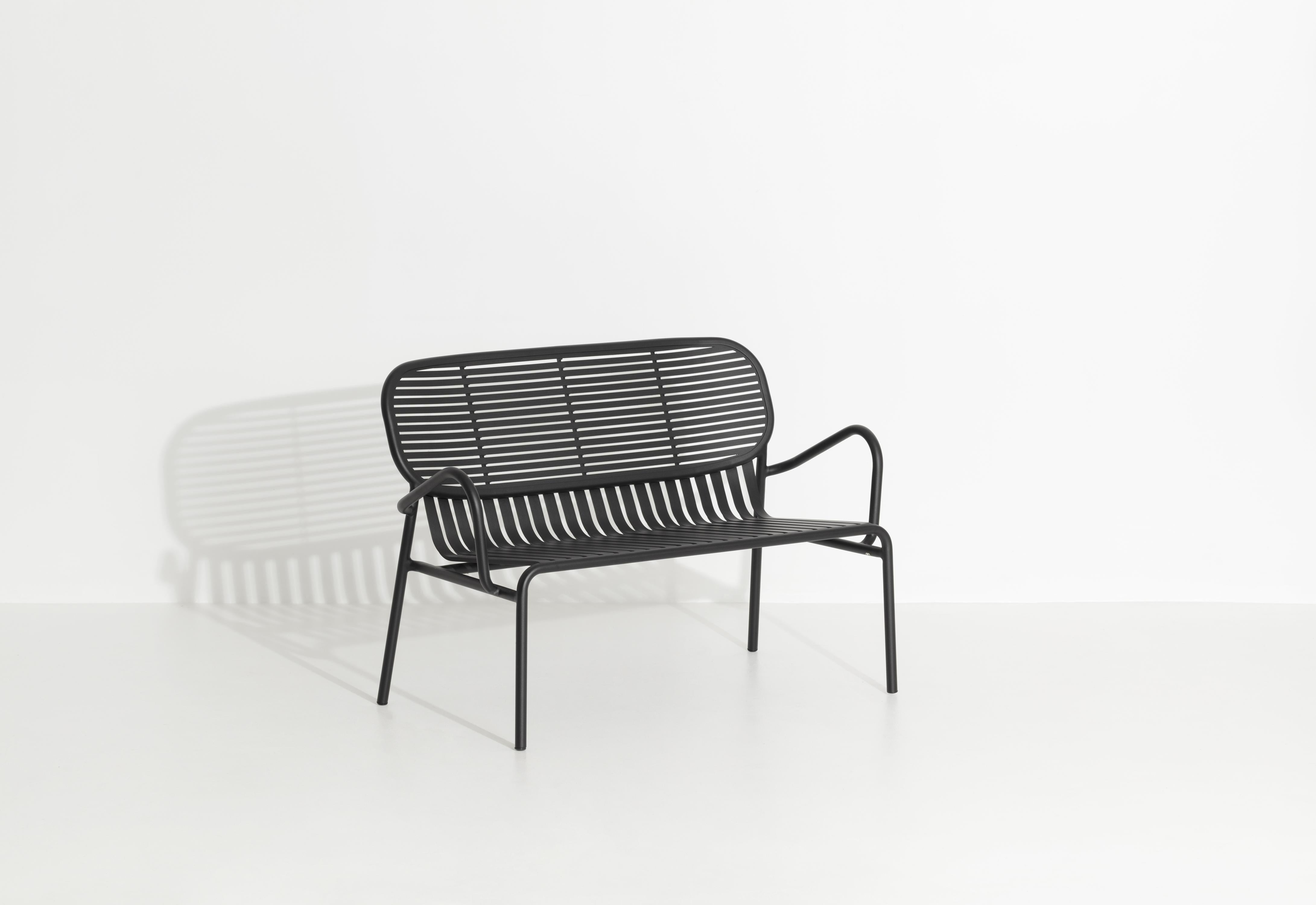 Petite Friture Week-End Sofa in Black Aluminium by Studio BrichetZiegler In New Condition For Sale In Brooklyn, NY