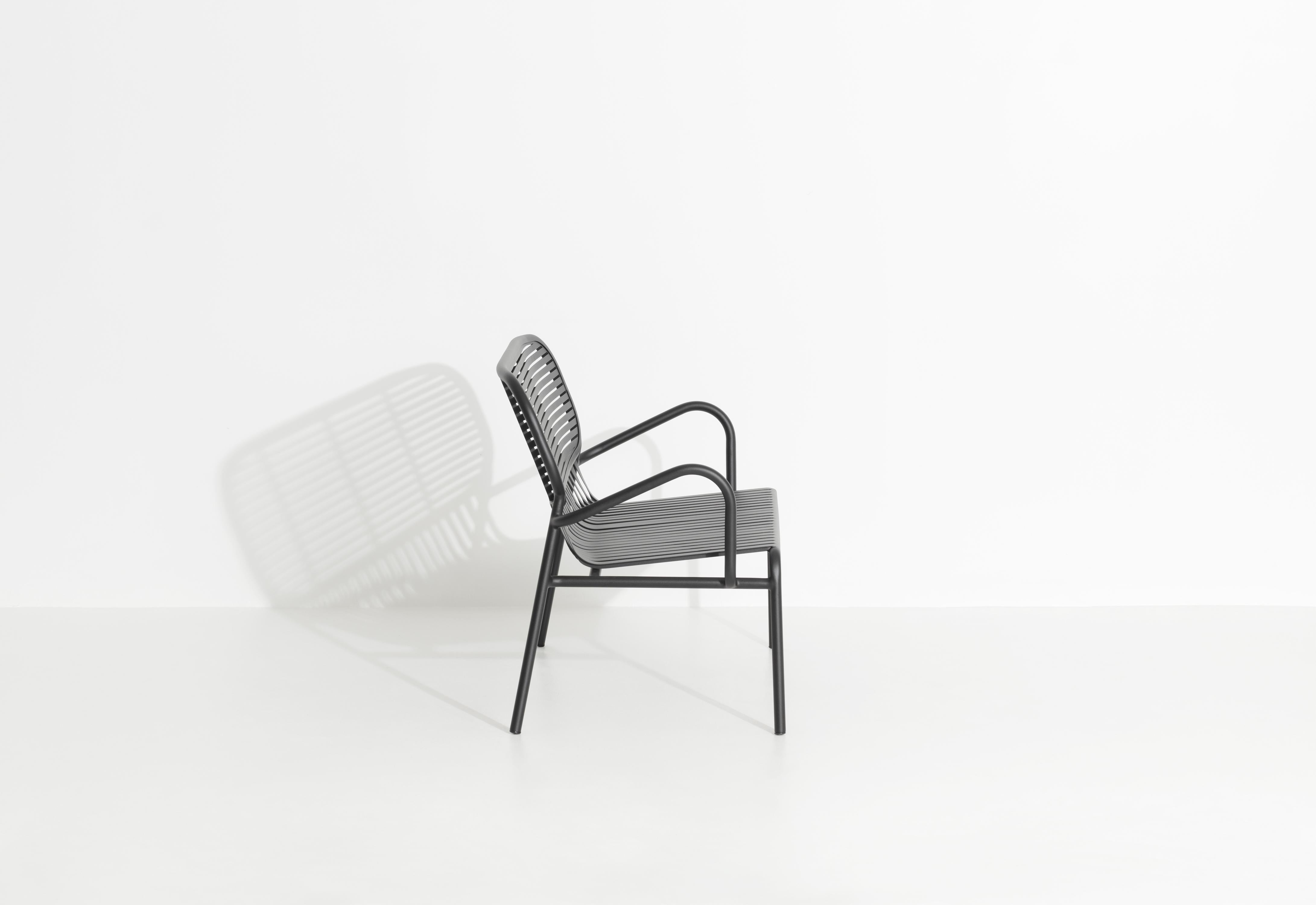 Contemporary Petite Friture Week-End Sofa in Black Aluminium by Studio BrichetZiegler For Sale