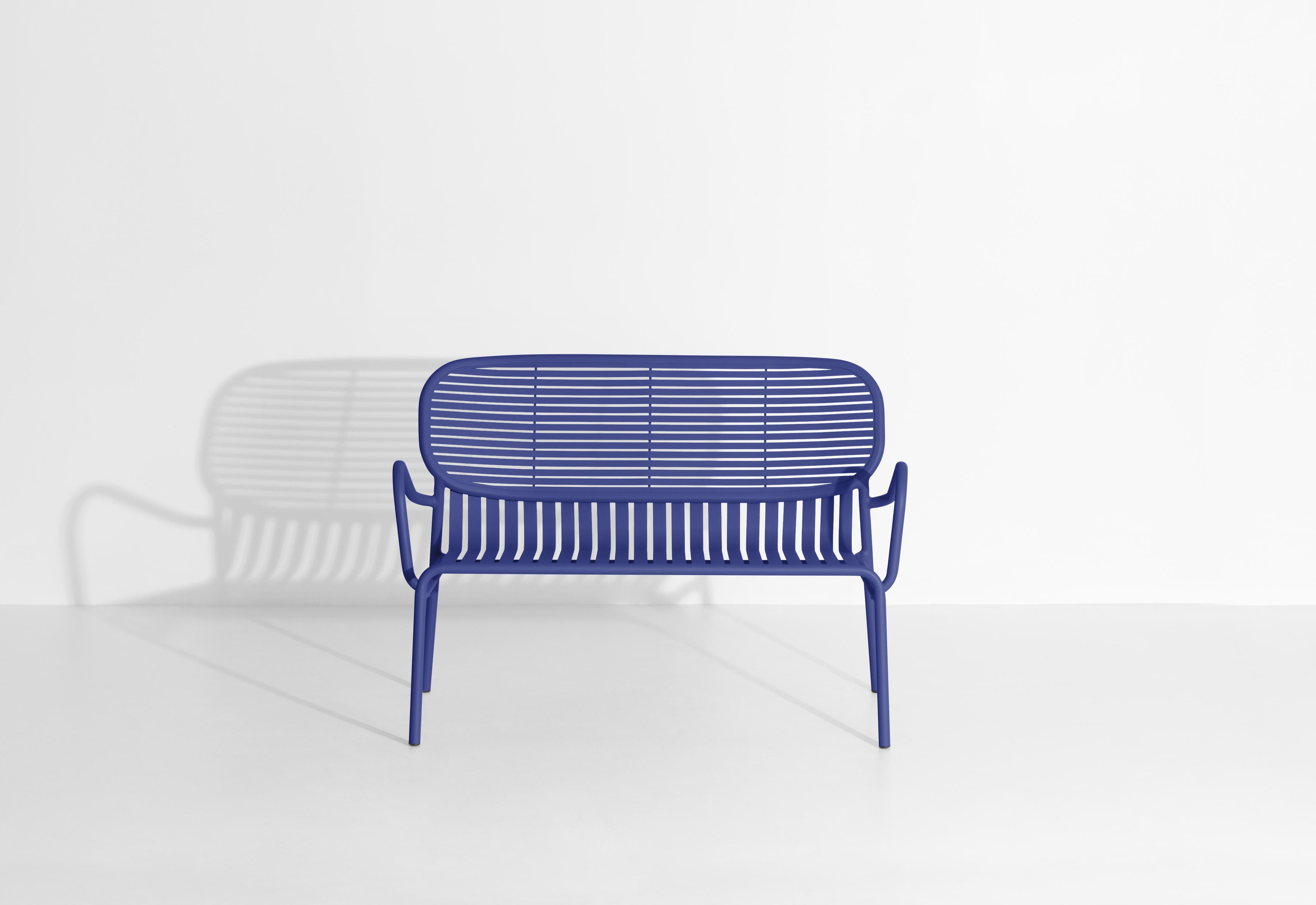 Chinese Petite Friture Week-End Sofa in Blue Aluminium by Studio BrichetZiegler For Sale