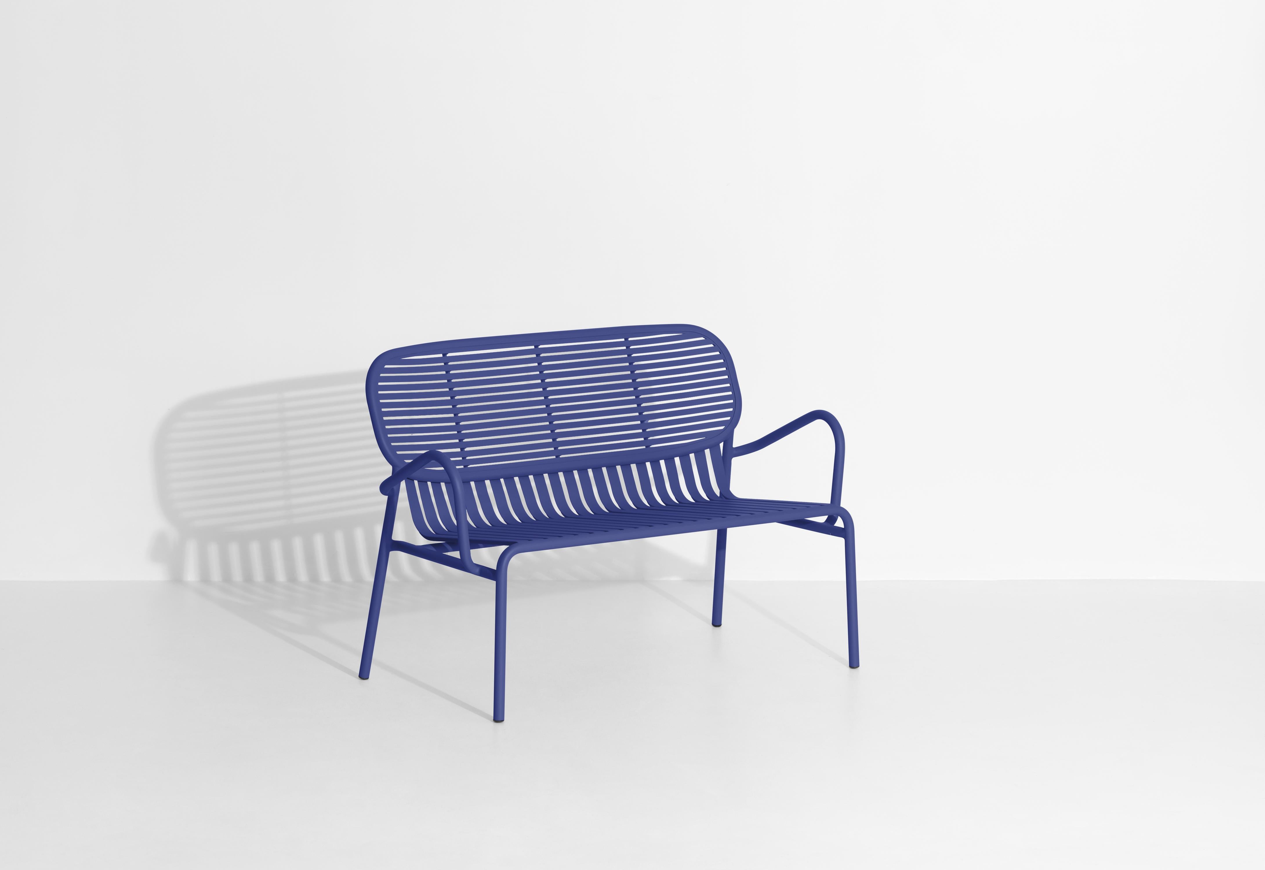 Petite Friture Week-End Sofa in Blue Aluminium by Studio BrichetZiegler In New Condition For Sale In Brooklyn, NY