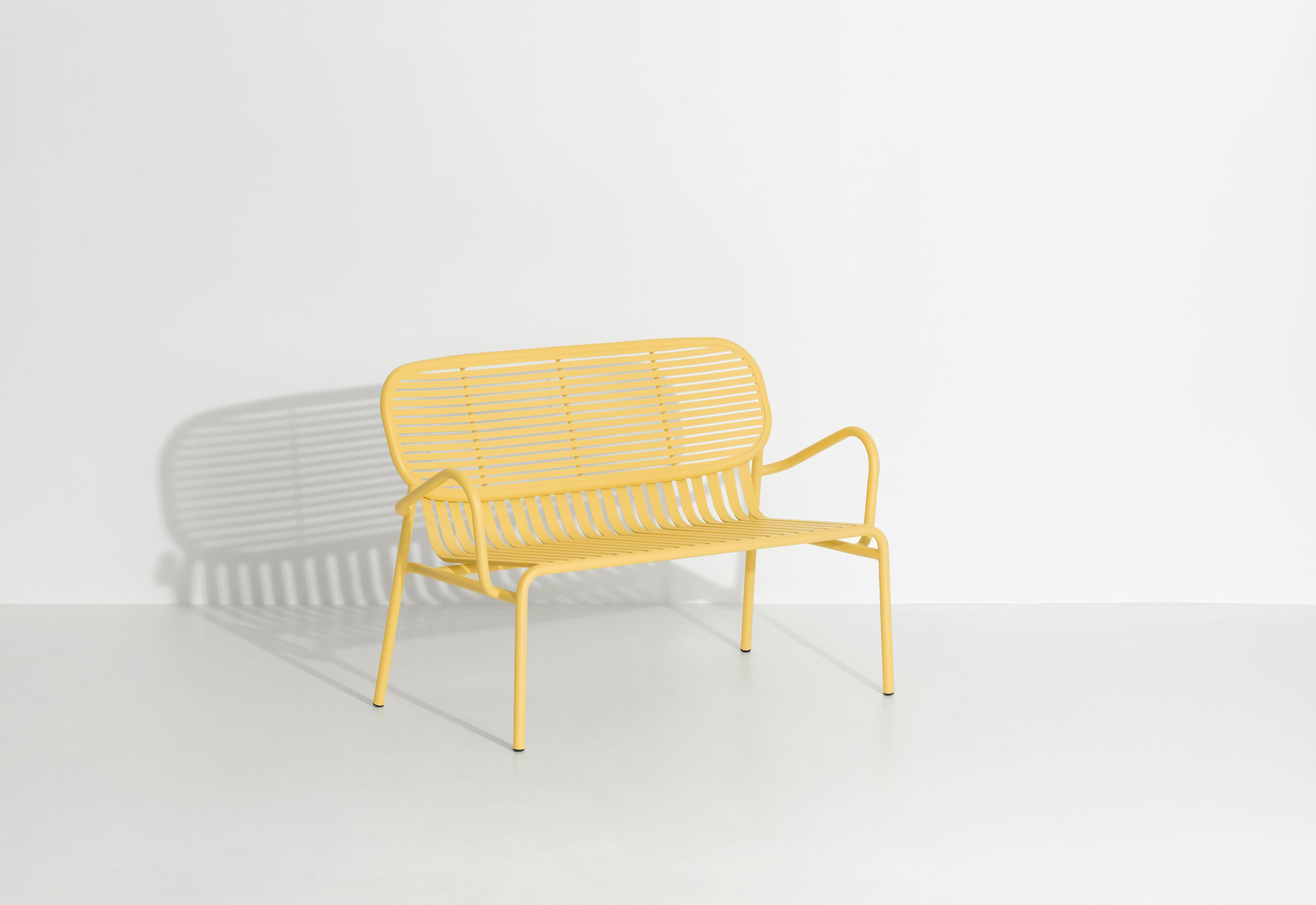Petite Friture Week-End Sofa in Saffron Aluminium by Studio BrichetZiegler, 2017

The week-end collection is a full range of outdoor furniture, in aluminium grained epoxy paint, matt finish, that includes 18 functions and 8 colours for the retail