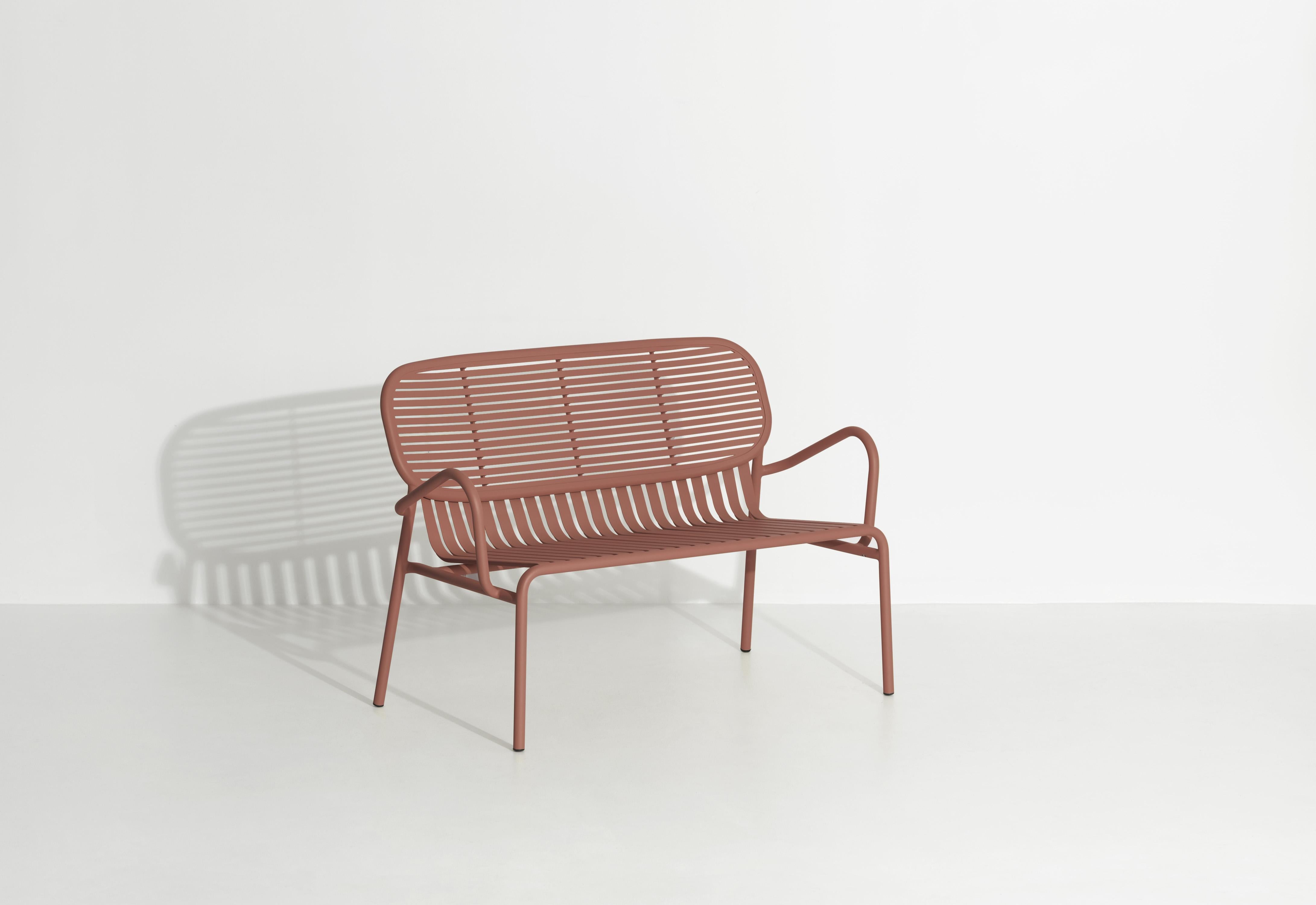 Petite Friture Week-End Sofa in Terracotta Aluminium by Studio BrichetZiegler In New Condition For Sale In Brooklyn, NY