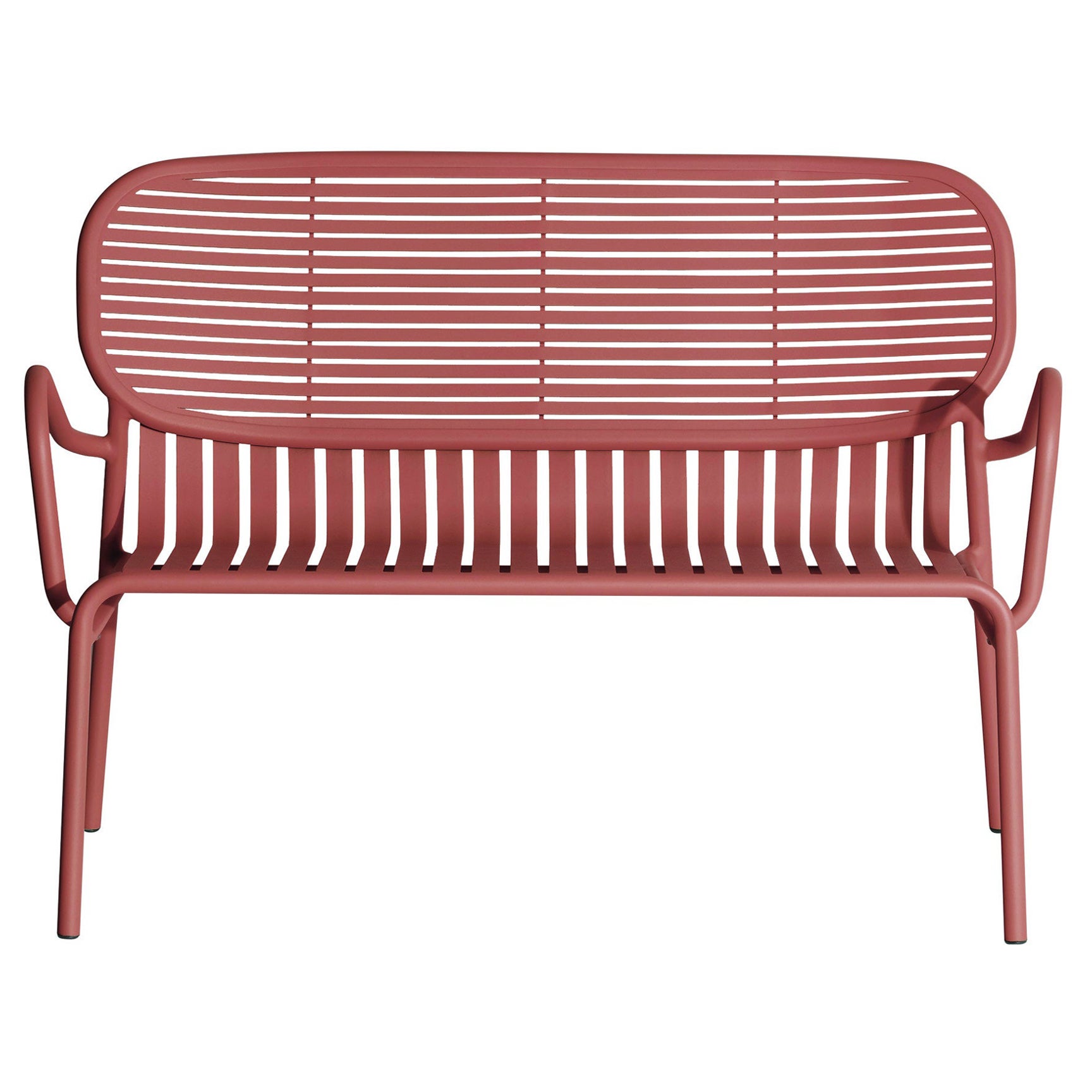 Kleines Friture Week-End-Sofa aus Terrakotta-Aluminium von Studio BrichetZiegler