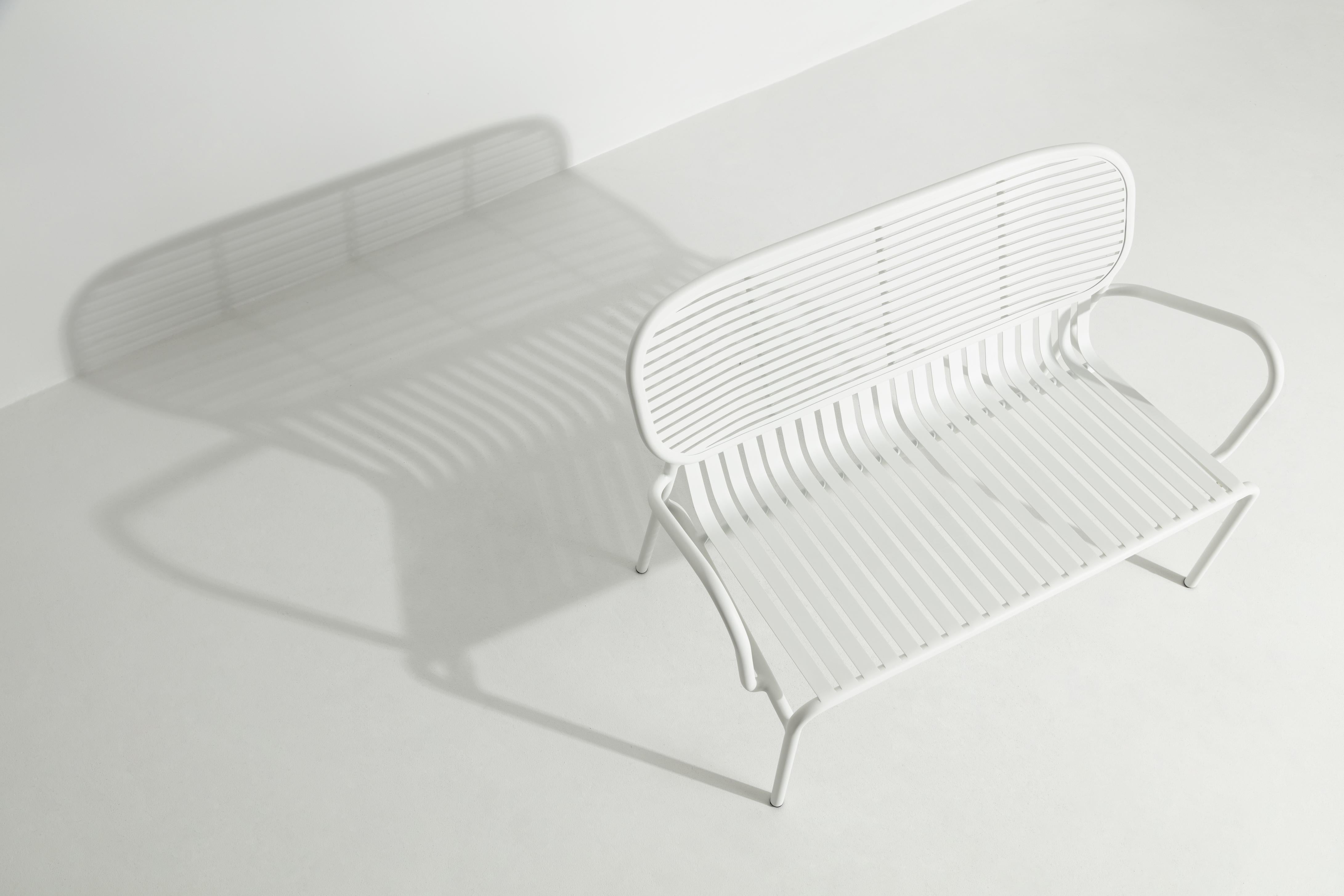 Aluminum Petite Friture Week-End Sofa in White Aluminium by Studio BrichetZiegler For Sale