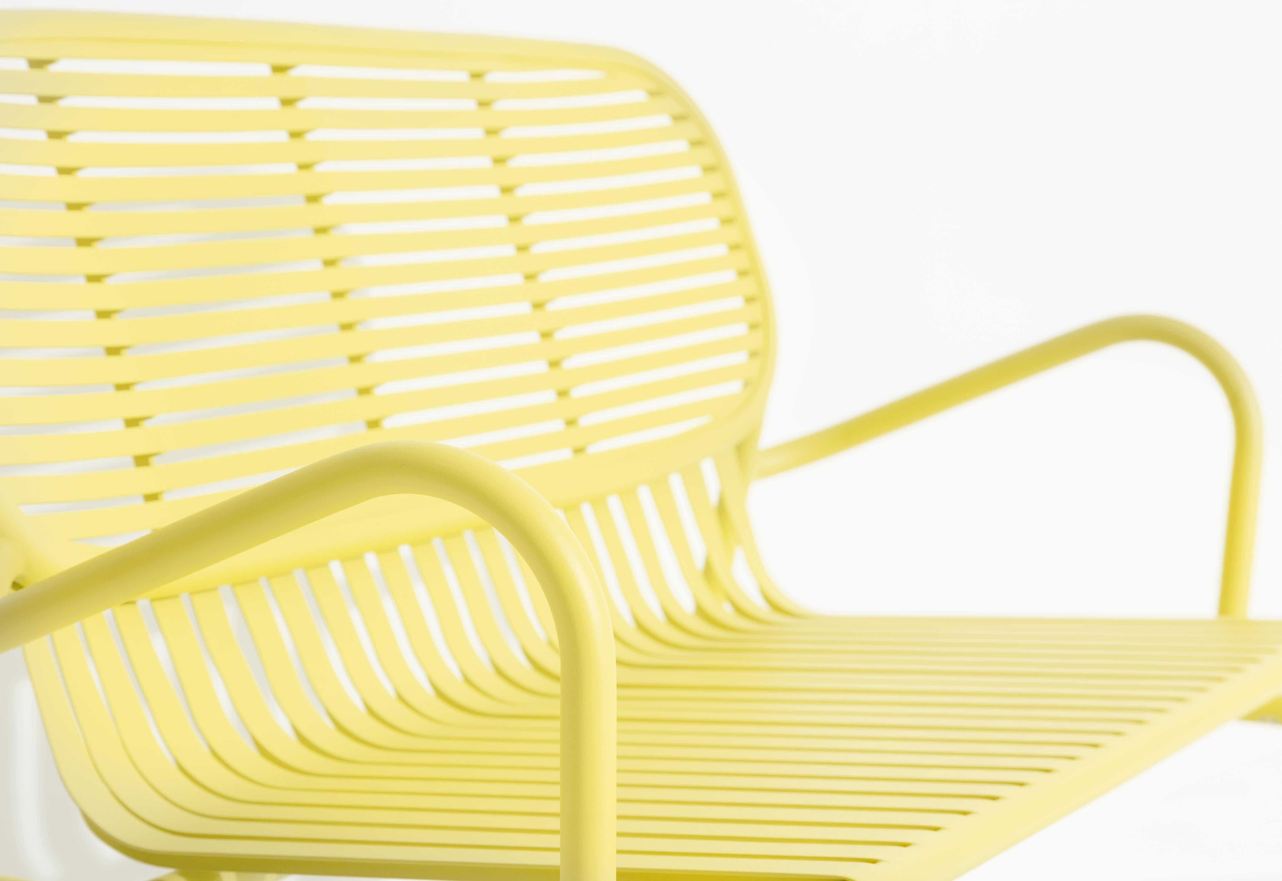 Aluminum Petite Friture Week-End Sofa in Yellow Aluminium by Studio BrichetZiegler For Sale