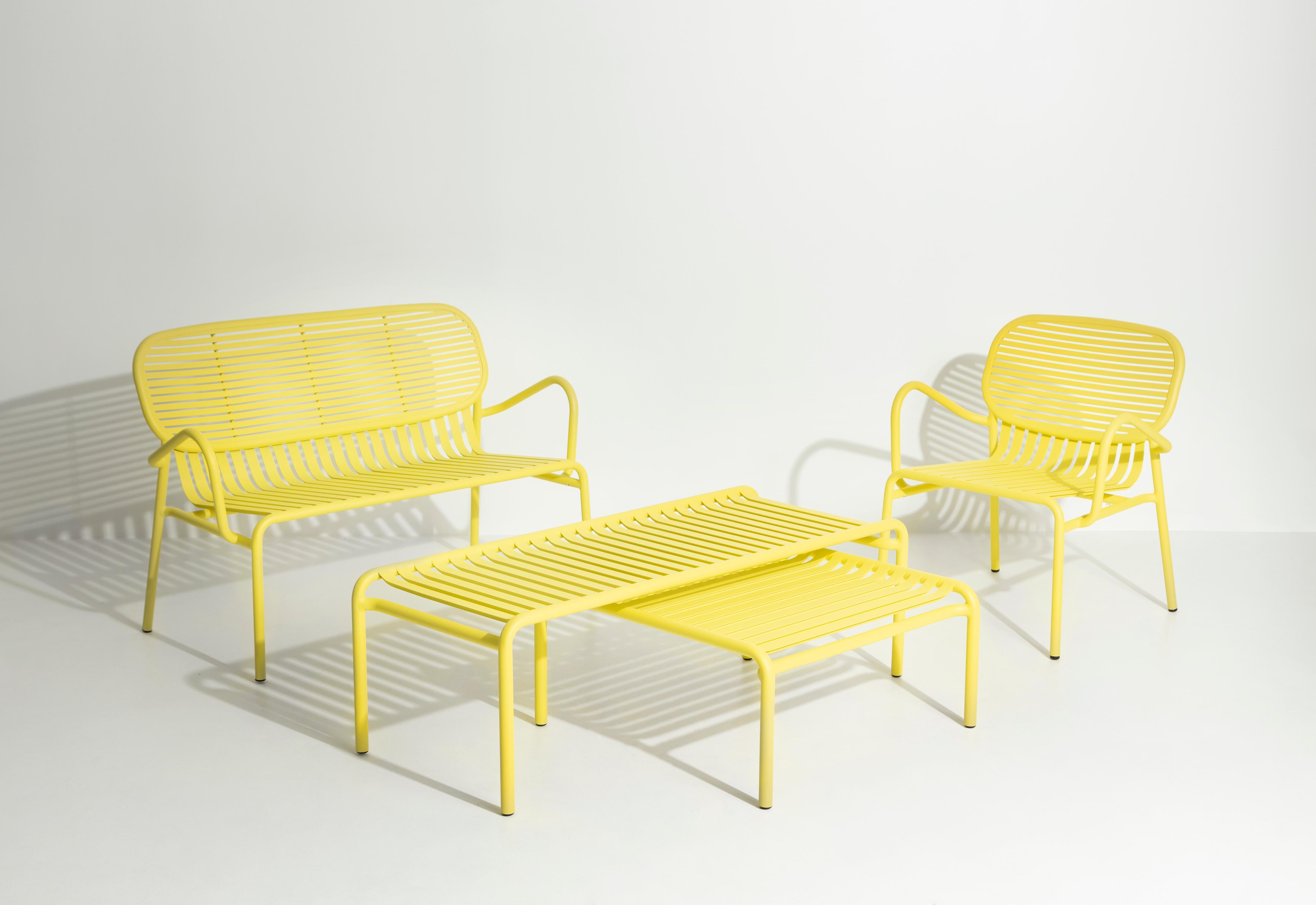 Petite Friture Week-End Sofa in Yellow Aluminium by Studio BrichetZiegler For Sale 1