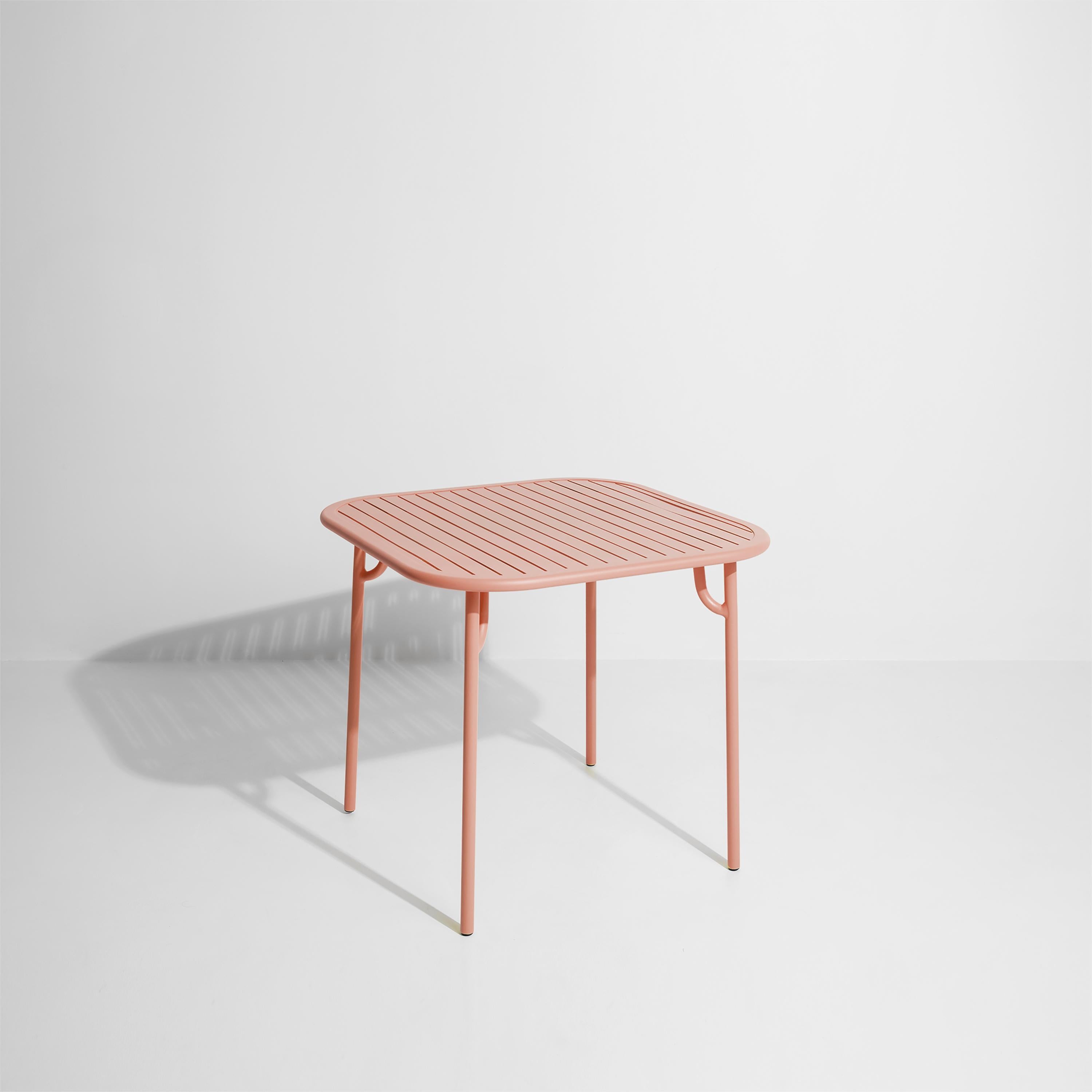 Petite Friture Week-End Square Dining Table in Blush Aluminium with Slats by Studio BrichetZiegler, 2017

The week-end collection is a full range of outdoor furniture, in aluminium grained epoxy paint, matt finish, that includes 18 functions and 8