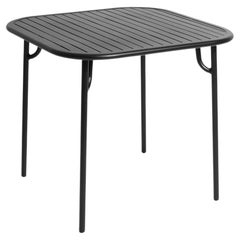 PETITE FRITURE Week-end, Square Table with Slats, Black, Brichet-ziegler