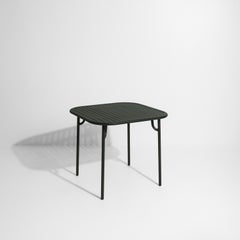 PETITE FRITURE Week-end, outdoor Square Table, Glass Green, Brichet-Ziegler