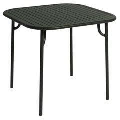 PETITE FRITURE Week-end, Square Table with Slats, Grass Green, Brichet-ziegler