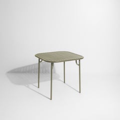 PETITE FRITURE Week-end, Square Table with Slats, Jade Green, Brichet-Ziegler