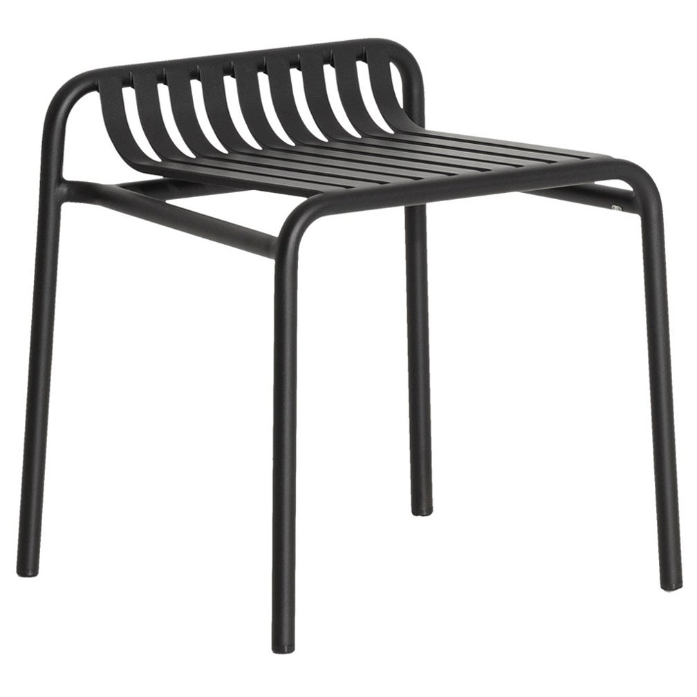 Petit tabouret de la semaine Friture en aluminium noir par Studio BrichetZiegler