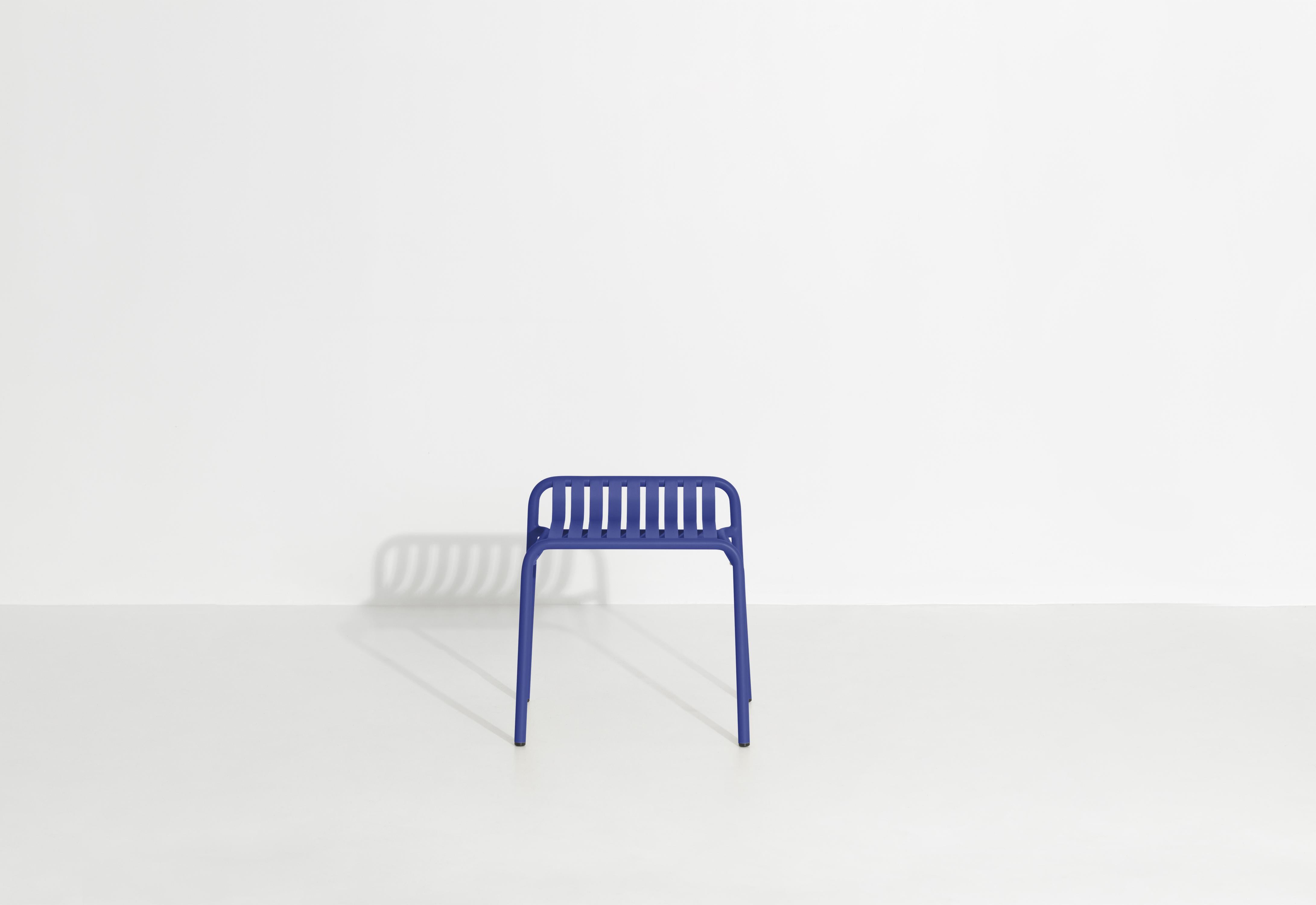 Chinese Petite Friture Week-End Stool in Blue Aluminium by Studio BrichetZiegler For Sale