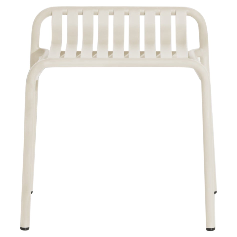 Petit tabouret de la semaine Friture en aluminium ivoire de Studio BrichetZiegler en vente