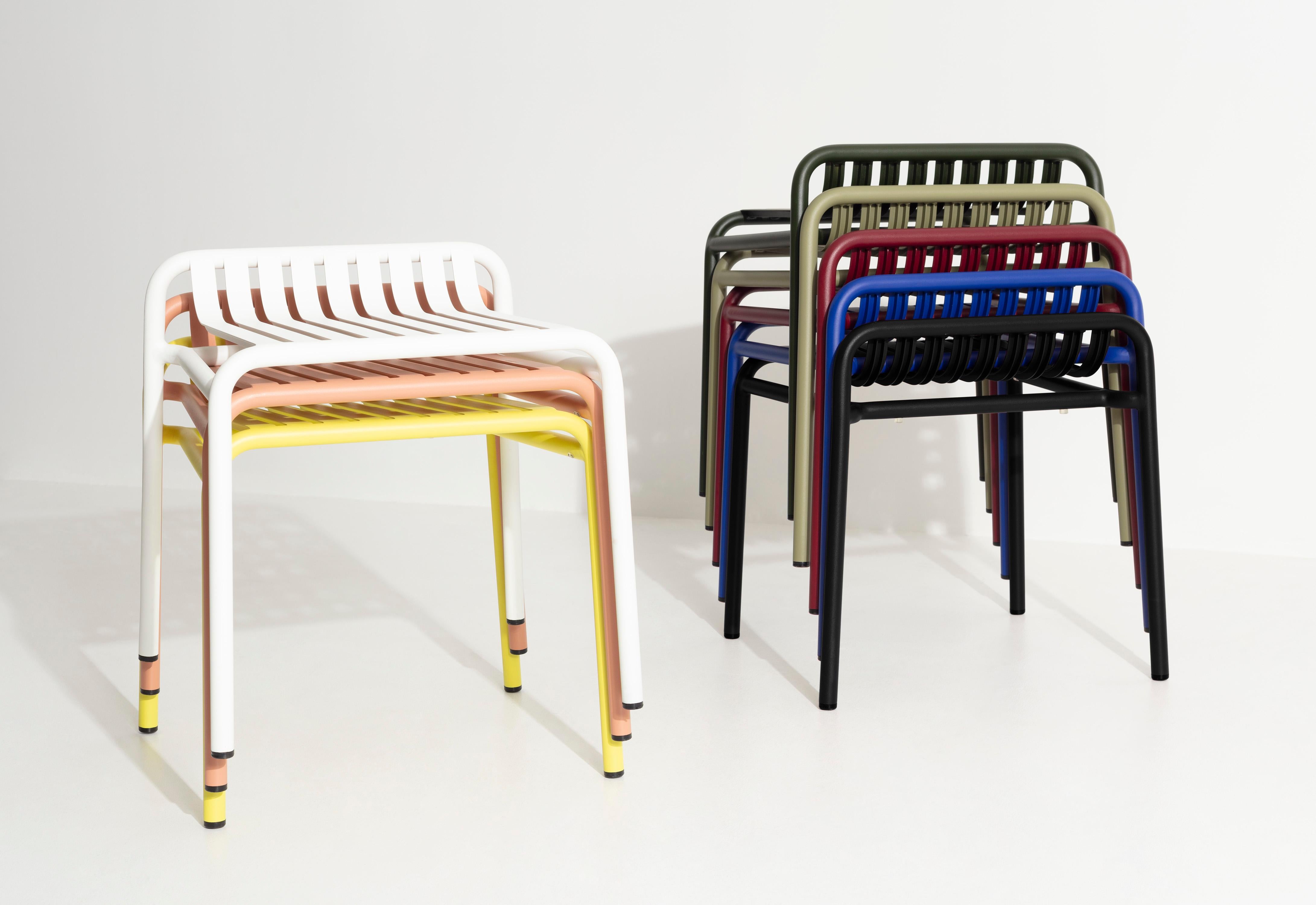 Petit tabouret de la semaine Friture en aluminium vert jade par Studio BrichetZiegler en vente 10