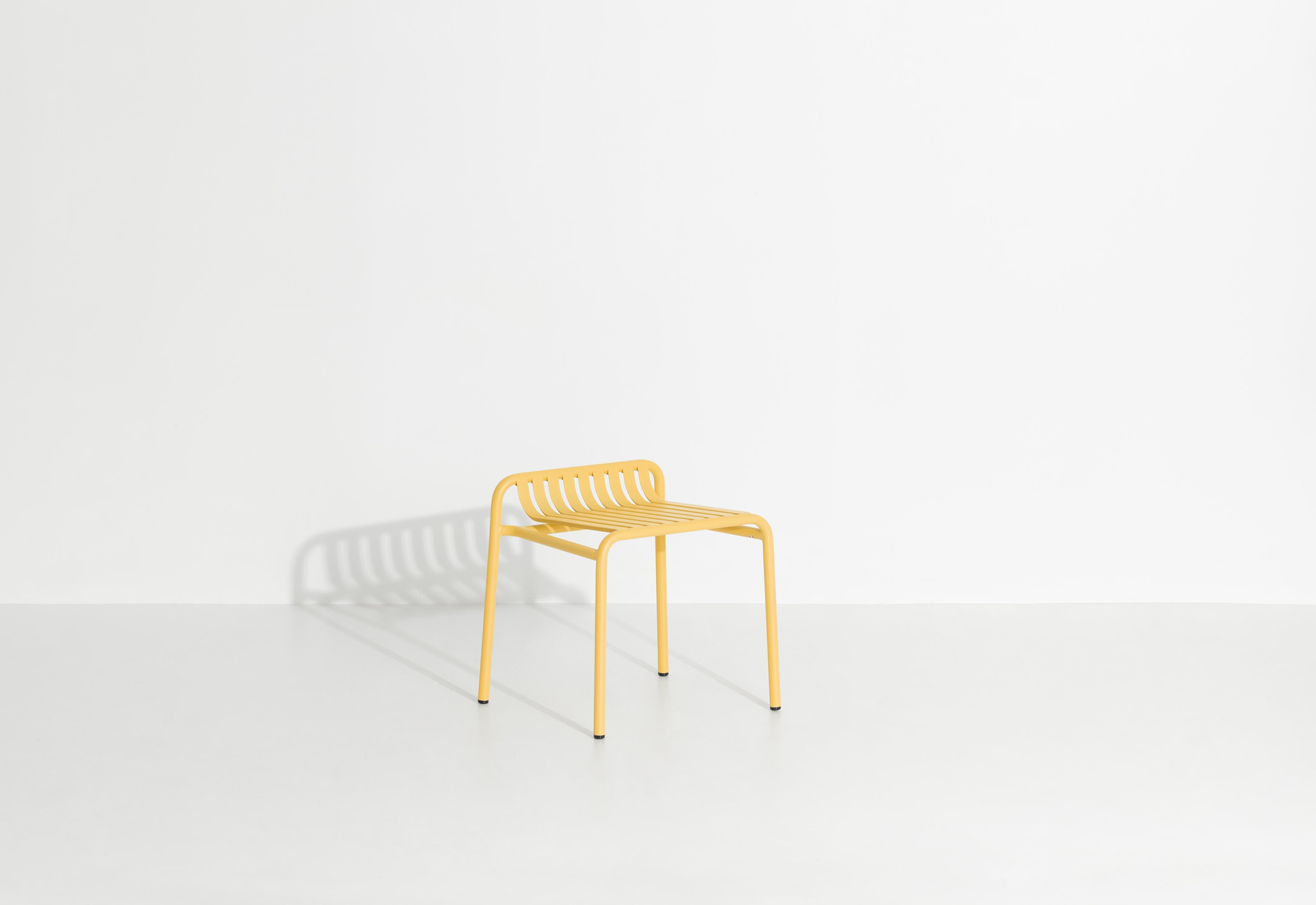 Petite Friture Week-End Stool in Saffron Aluminium by Studio BrichetZiegler, 2017

The week-end collection is a full range of outdoor furniture, in aluminium grained epoxy paint, matt finish, that includes 18 functions and 8 colours for the retail