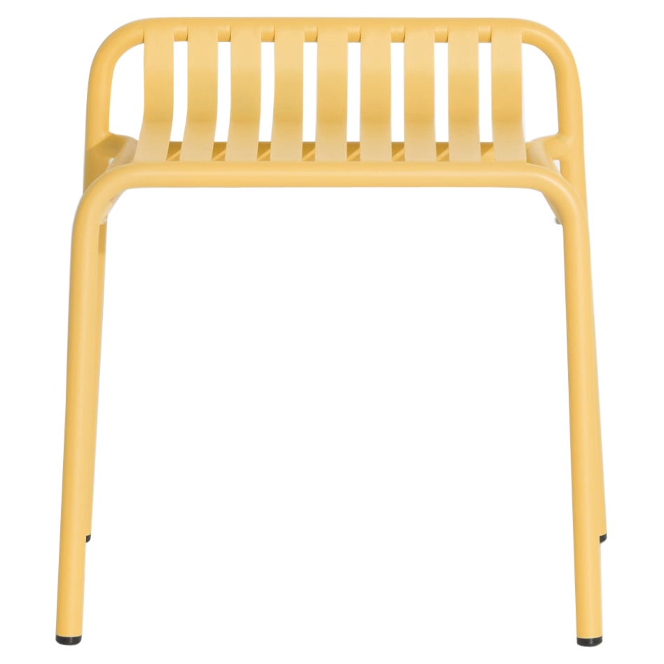 Petit tabouret de la semaine Friture en aluminium safran par Studio BrichetZiegler