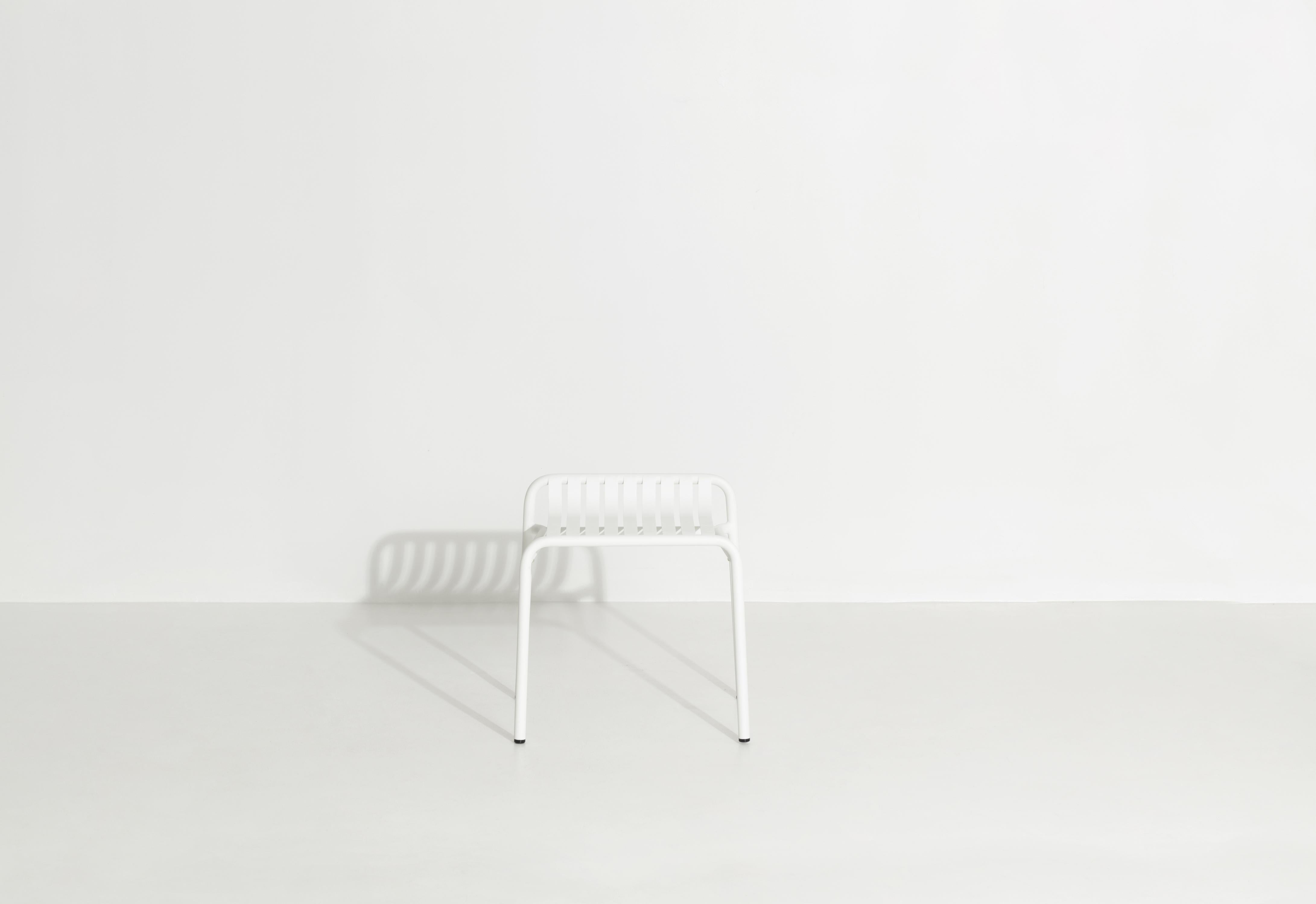 Chinese Petite Friture Week-End Stool in White Aluminium by Studio BrichetZiegler For Sale
