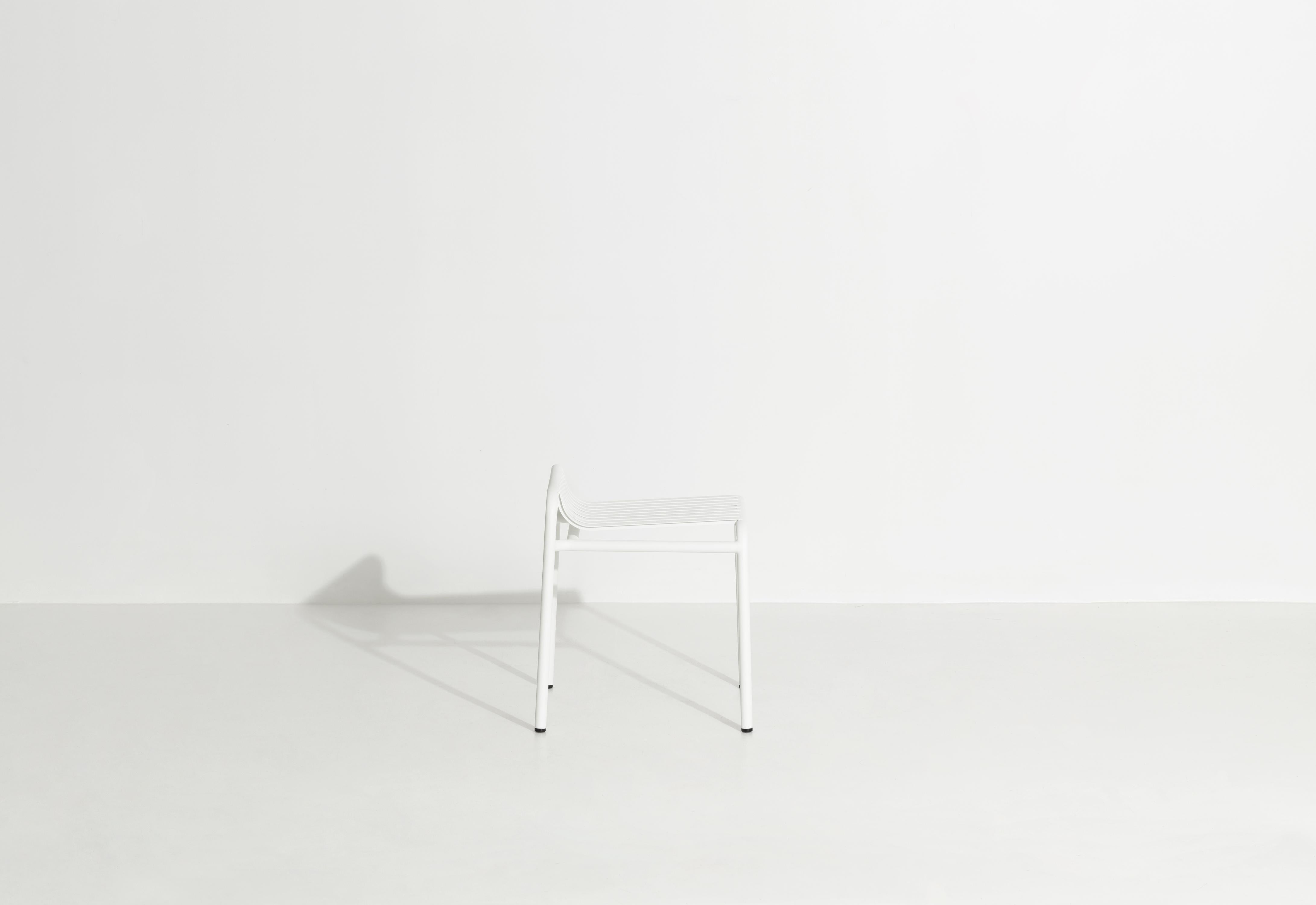 Contemporary Petite Friture Week-End Stool in White Aluminium by Studio BrichetZiegler For Sale