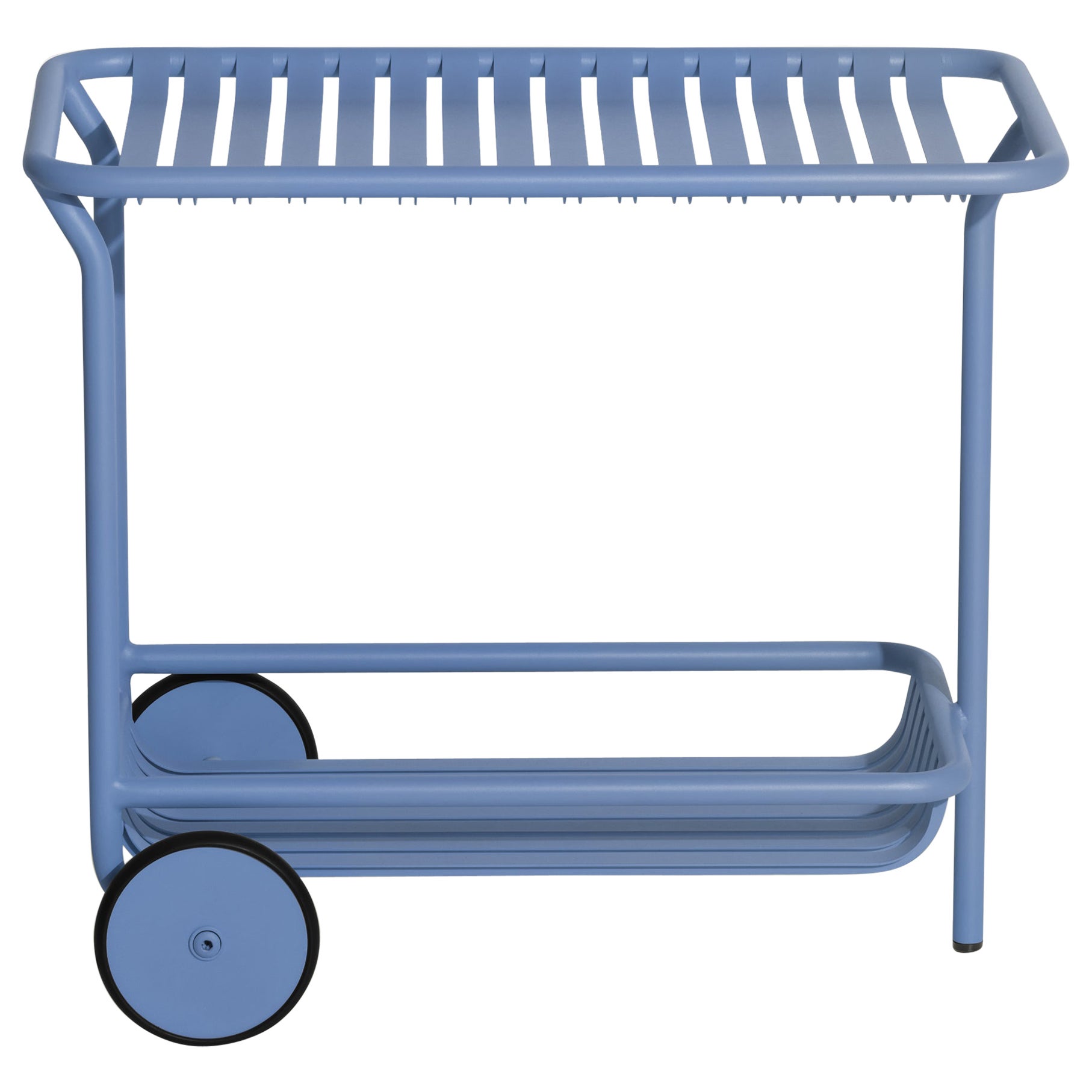 Kleiner Friture Week-End-Wagenwagen aus Azurblauem Aluminium von Studio BrichetZiegler