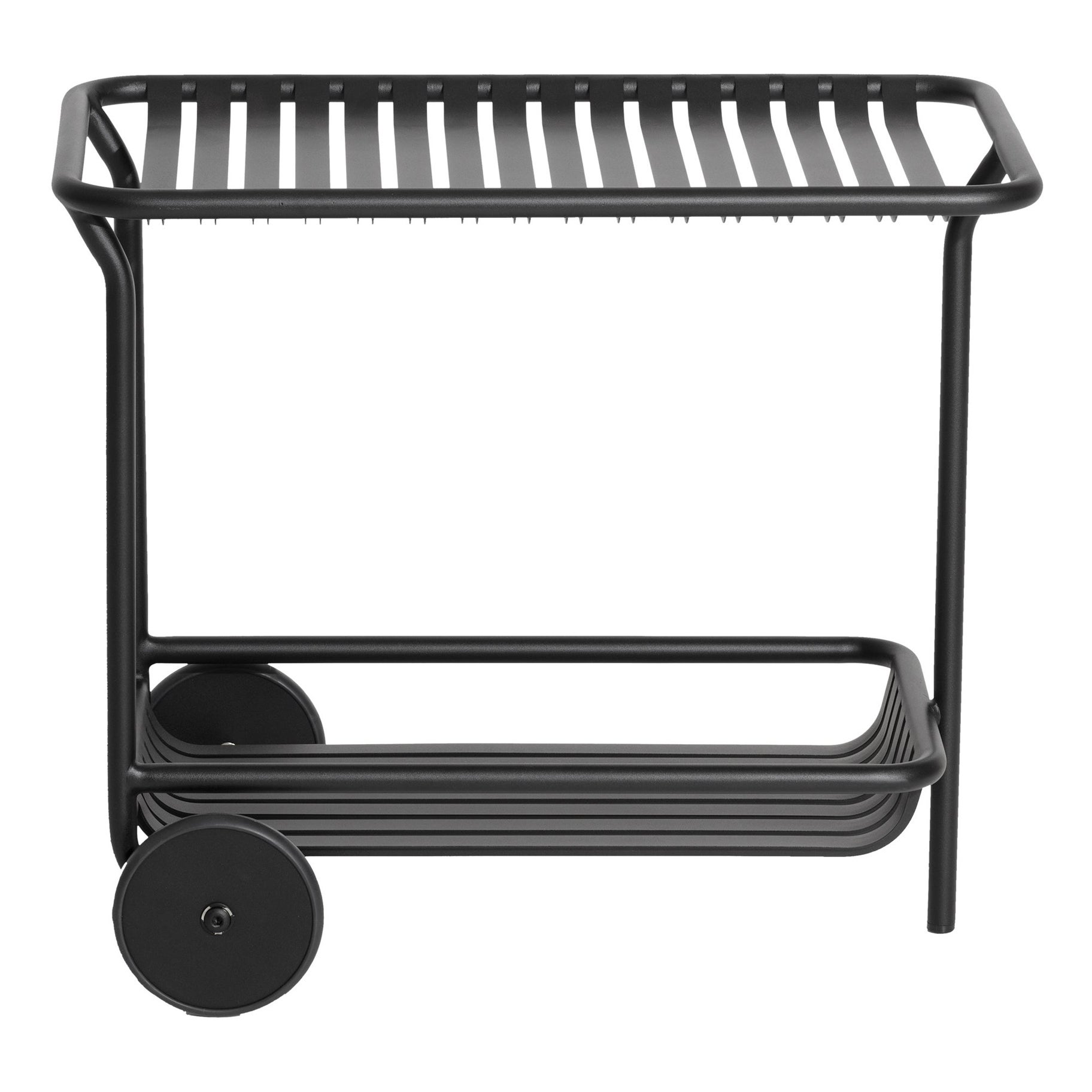 Kleiner Friture Week-End-Wagenwagen aus schwarzem Aluminium von Studio BrichetZiegler
