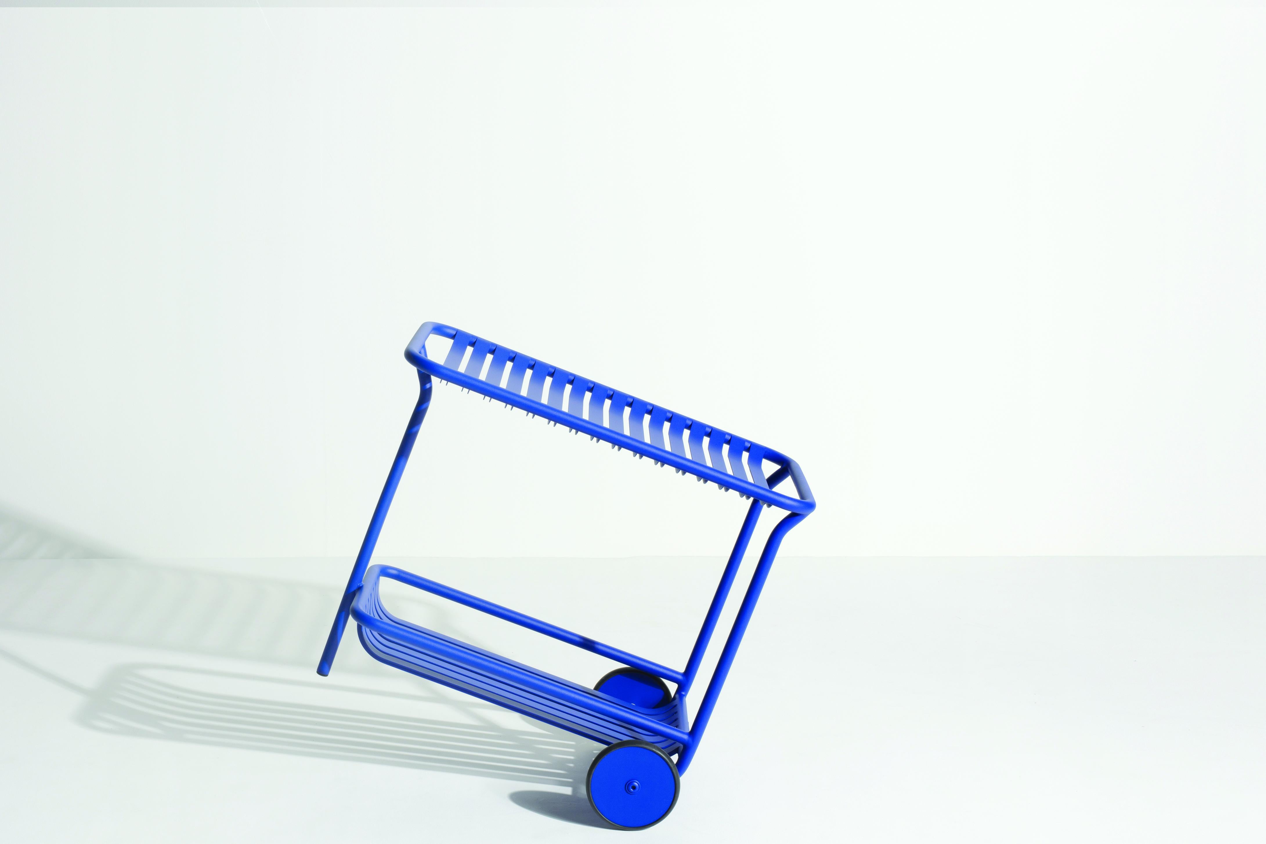 Petite Friture Week-End Trolley in Blue Aluminium by Studio BrichetZiegler In New Condition For Sale In Brooklyn, NY