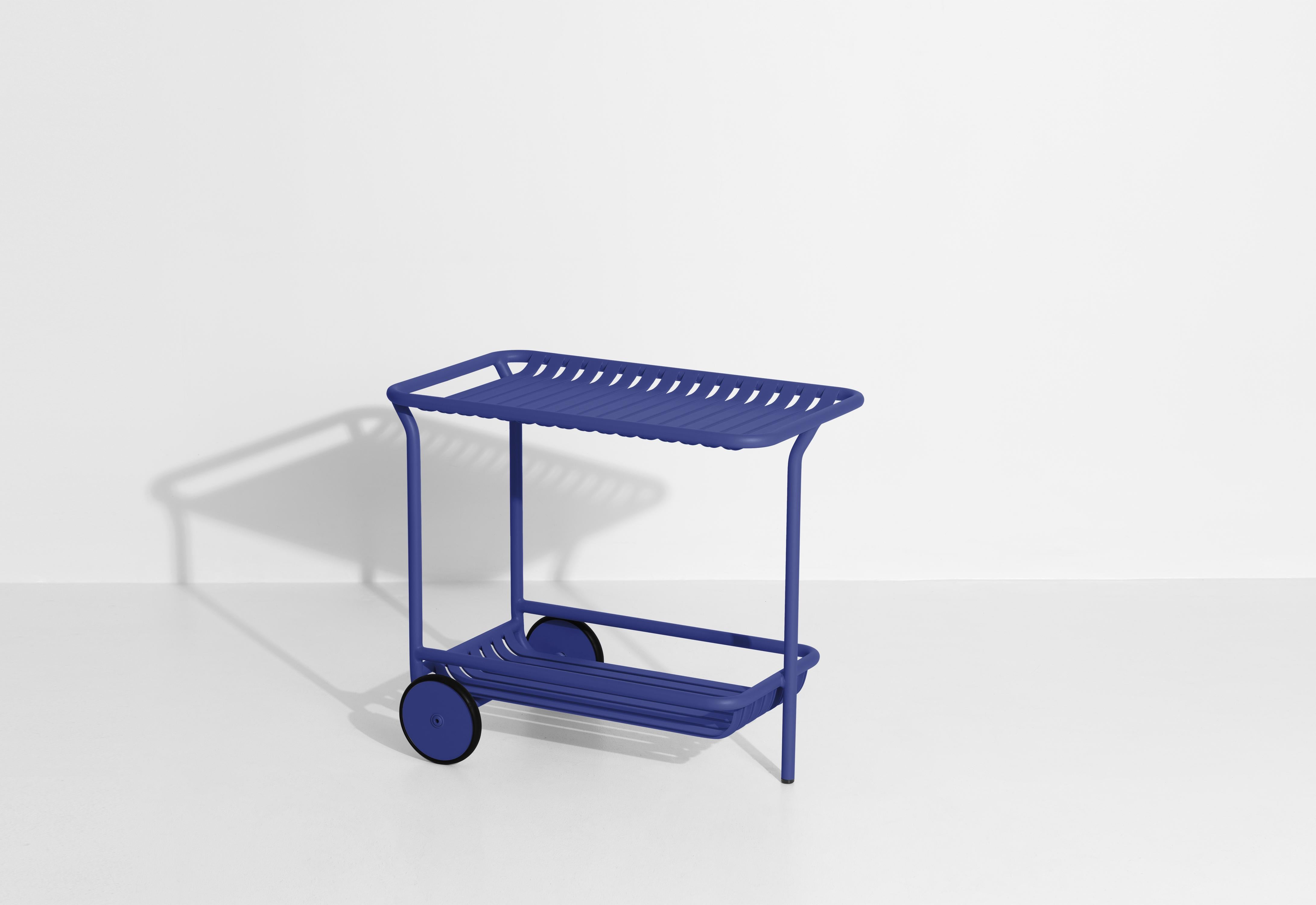 Contemporary Petite Friture Week-End Trolley in Blue Aluminium by Studio BrichetZiegler For Sale