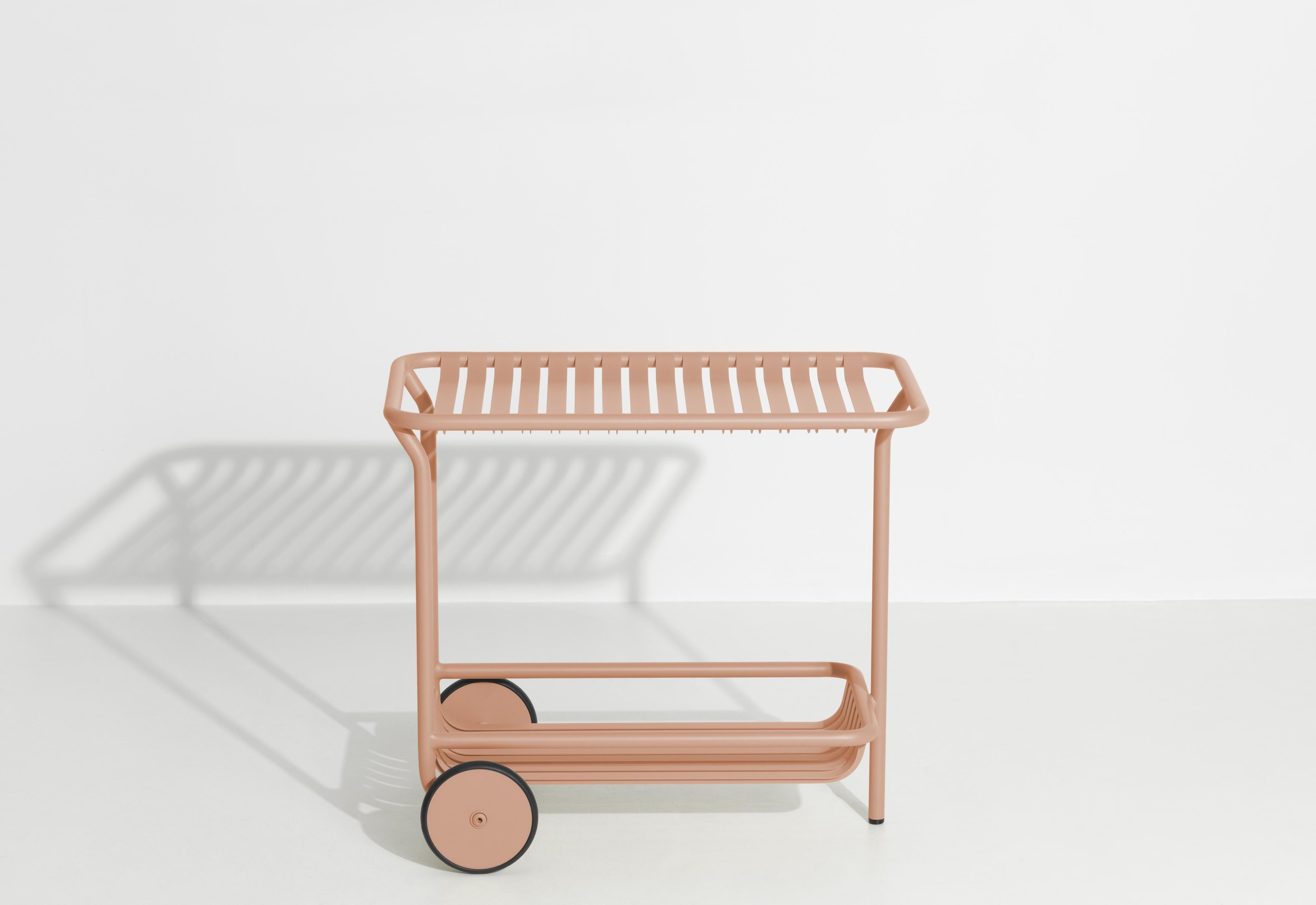 Chinese Petite Friture Week-End Trolley in Blush Aluminium by Studio BrichetZiegler For Sale