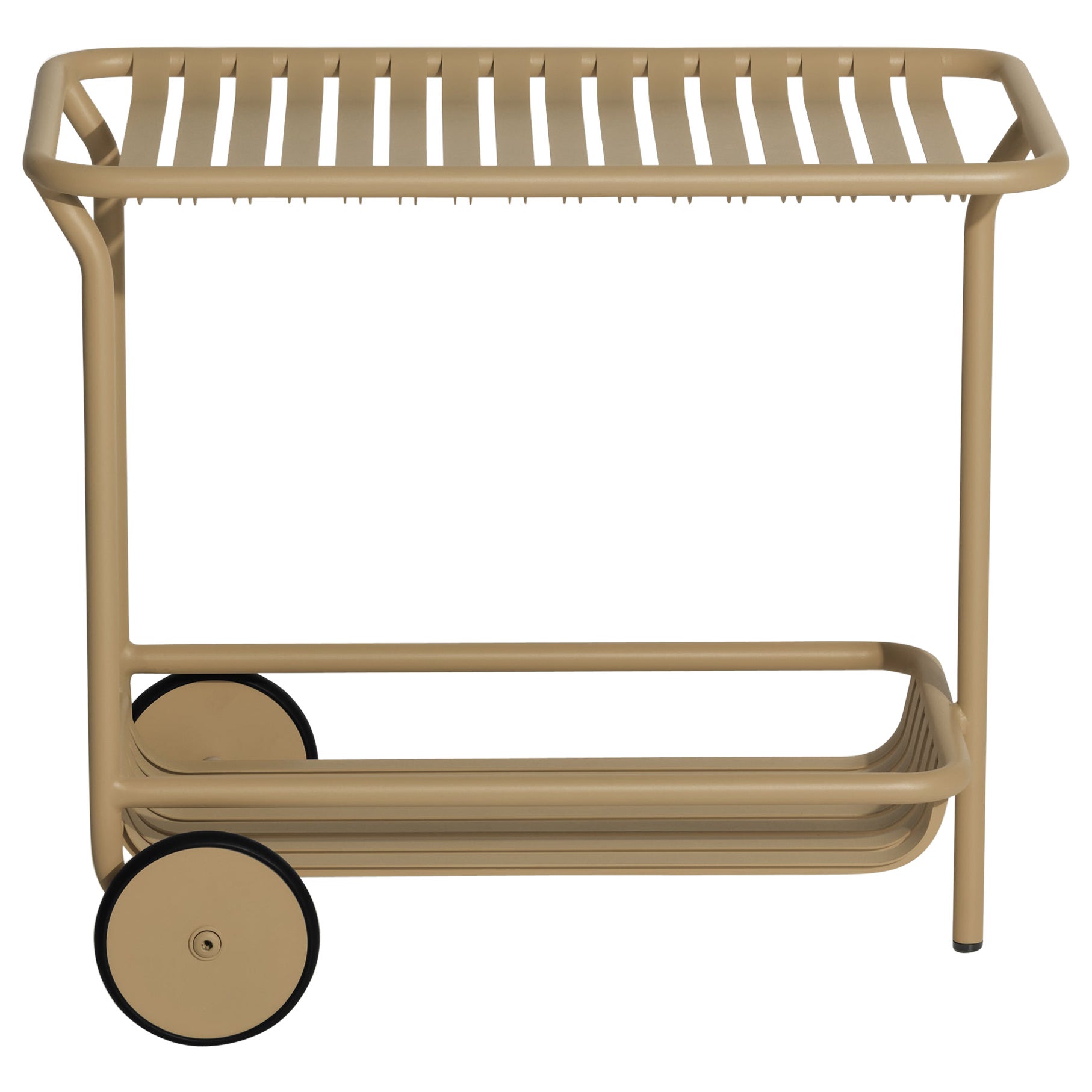 Kleiner Friture Week-End-Wagenwagen aus Gold-Aluminium von Studio BrichetZiegler
