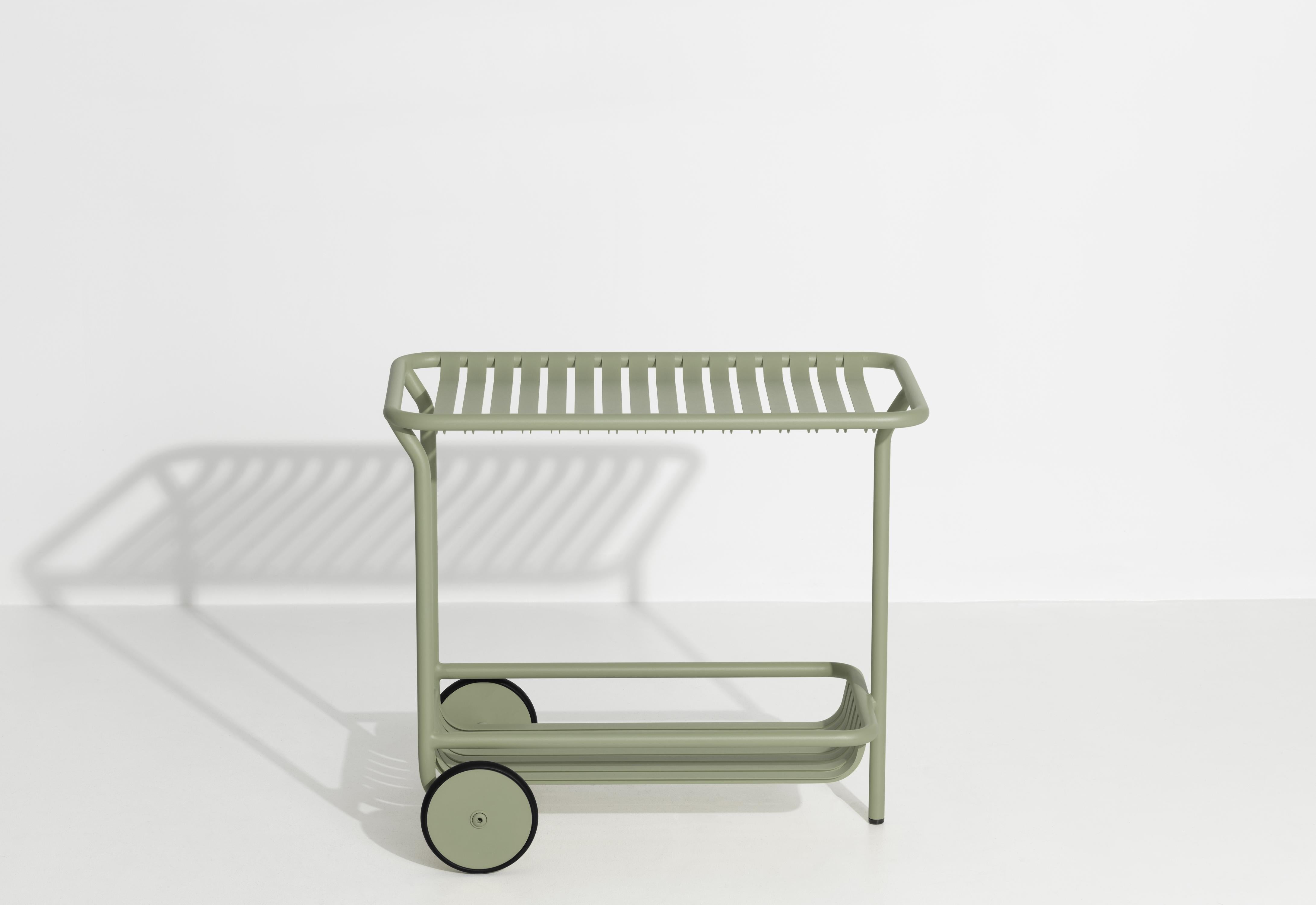 Petite Friture Week-End Trolley in Jade Green Aluminium by Studio BrichetZiegler In New Condition For Sale In Brooklyn, NY