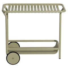 Petit chariot de la semaine Friture en aluminium vert jade par Studio BrichetZiegler