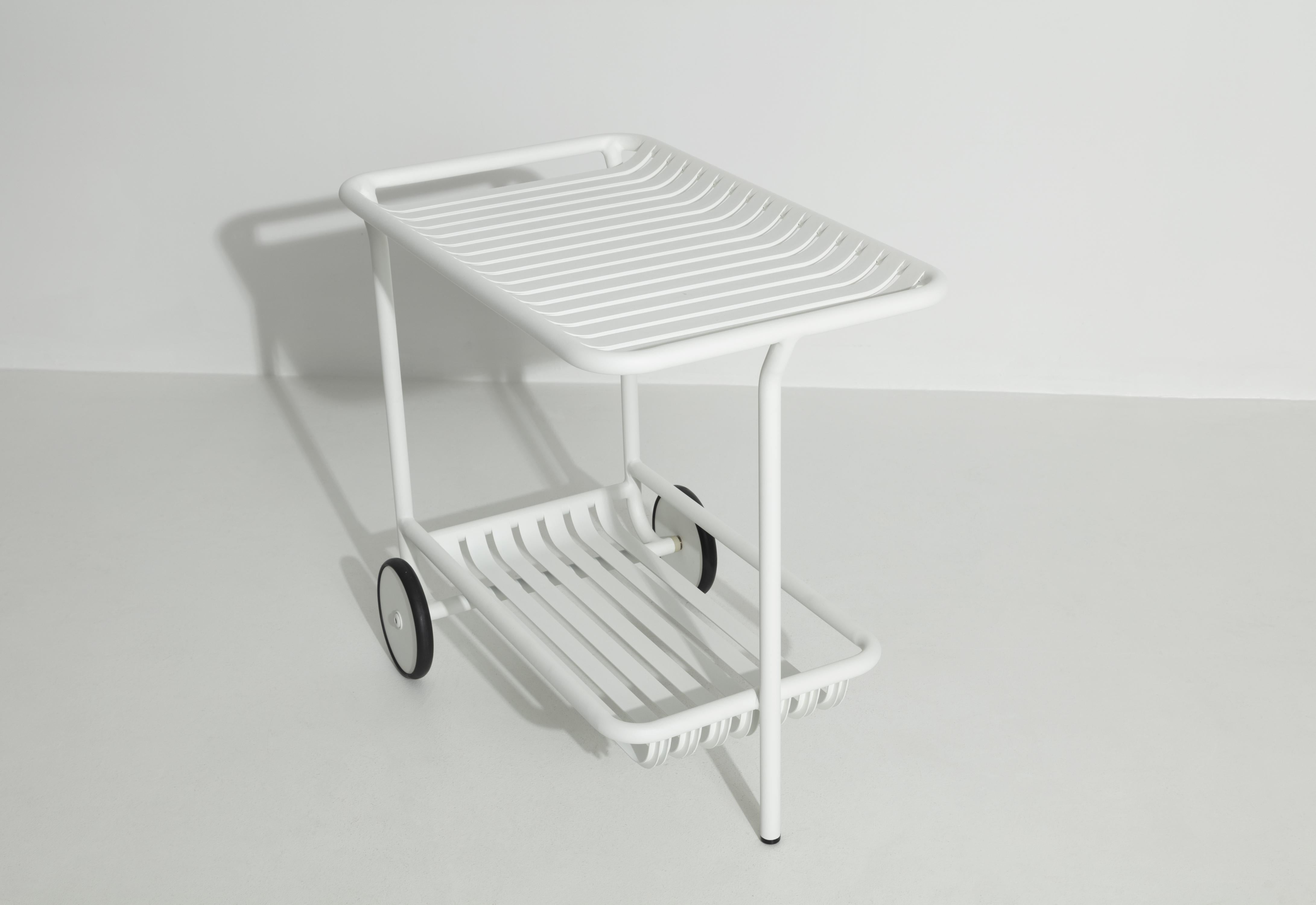 Petite Friture Week-End Trolley in White Aluminium by Studio BrichetZiegler In New Condition For Sale In Brooklyn, NY