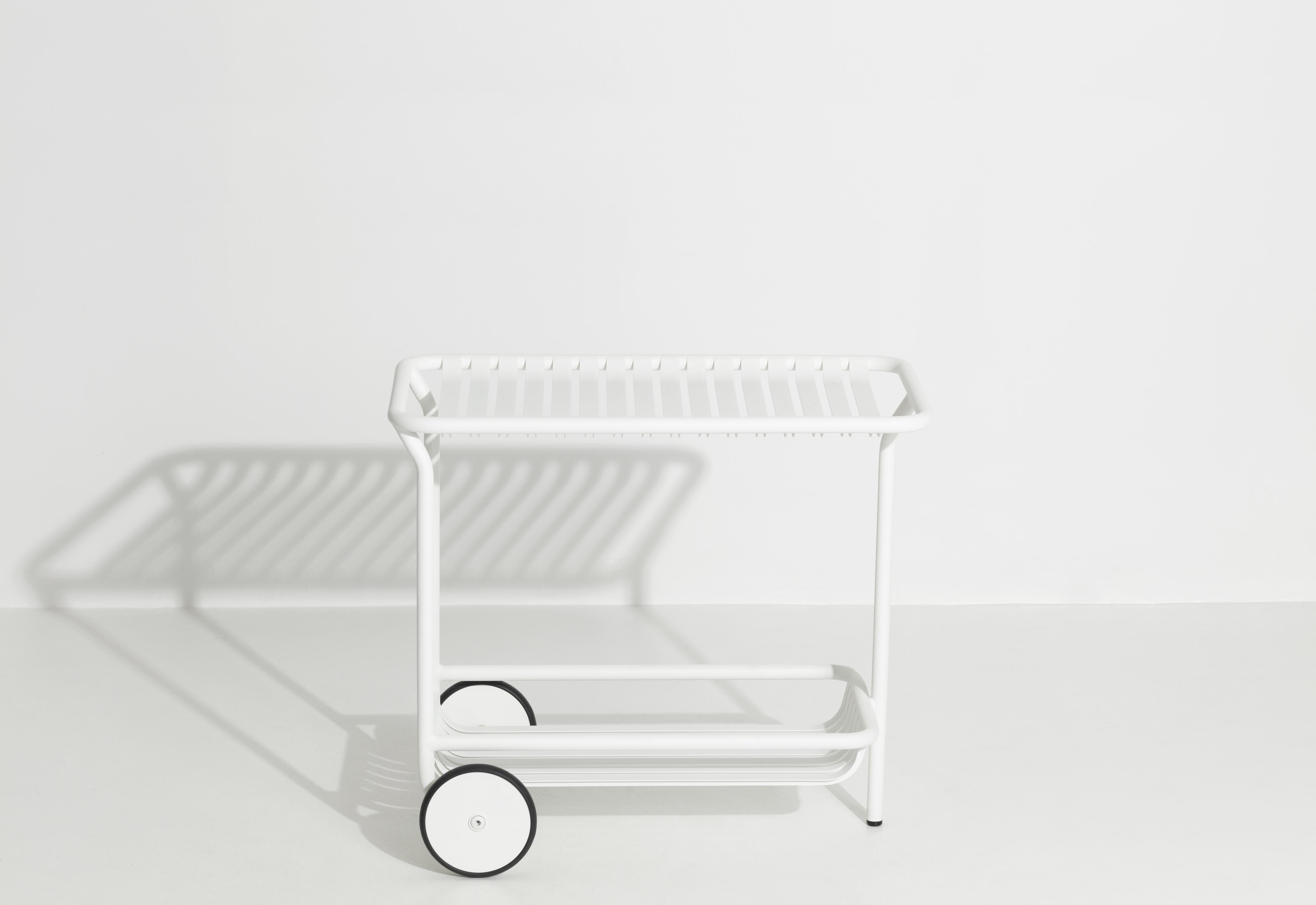 Contemporary Petite Friture Week-End Trolley in White Aluminium by Studio BrichetZiegler For Sale