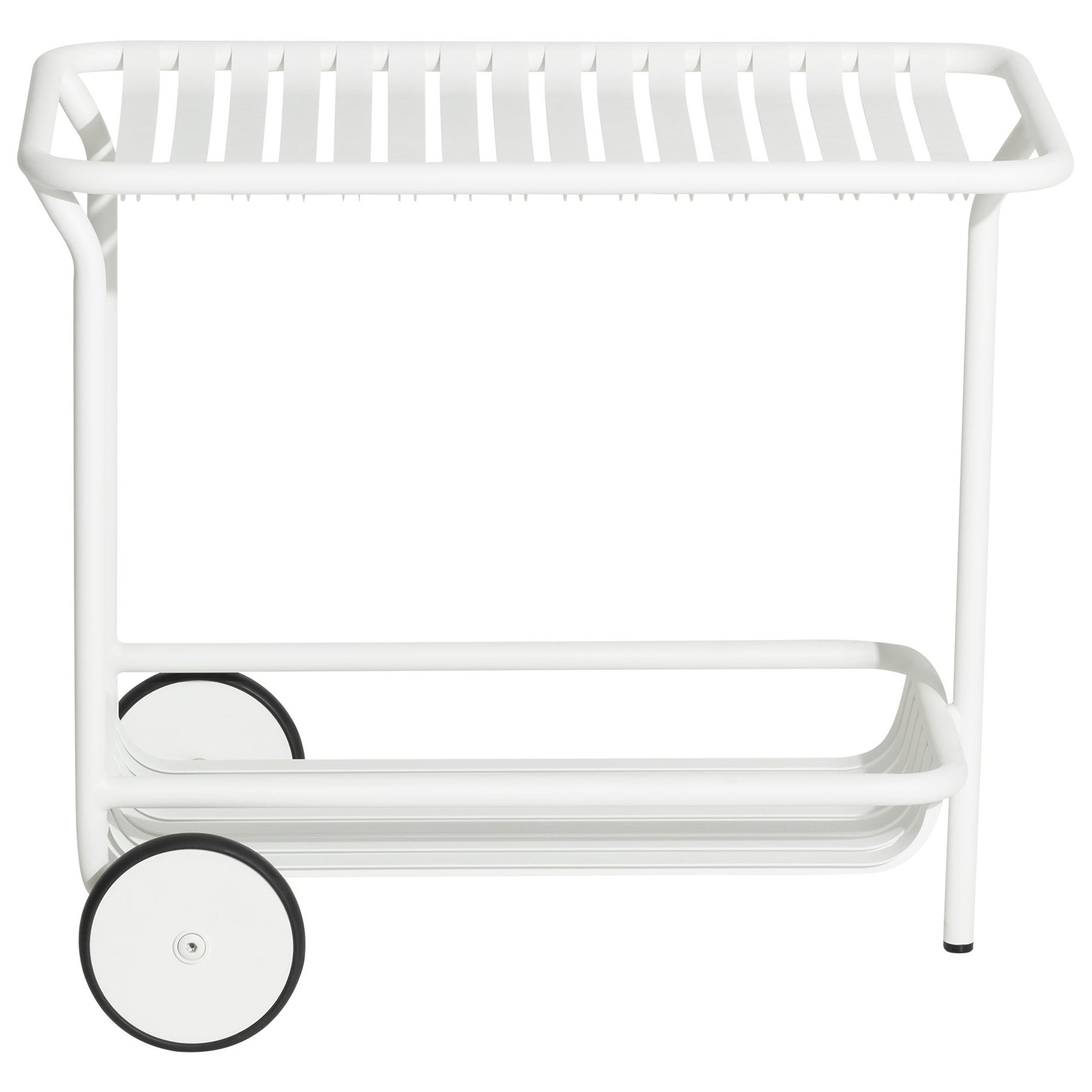 Carrito de fin de semana Petite Friture de aluminio blanco por Studio BrichetZiegler