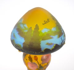 Petite Galle Cameo Glass Table Lamp