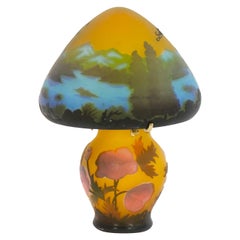 Lampe à poser Petite Galle Cameo en verre