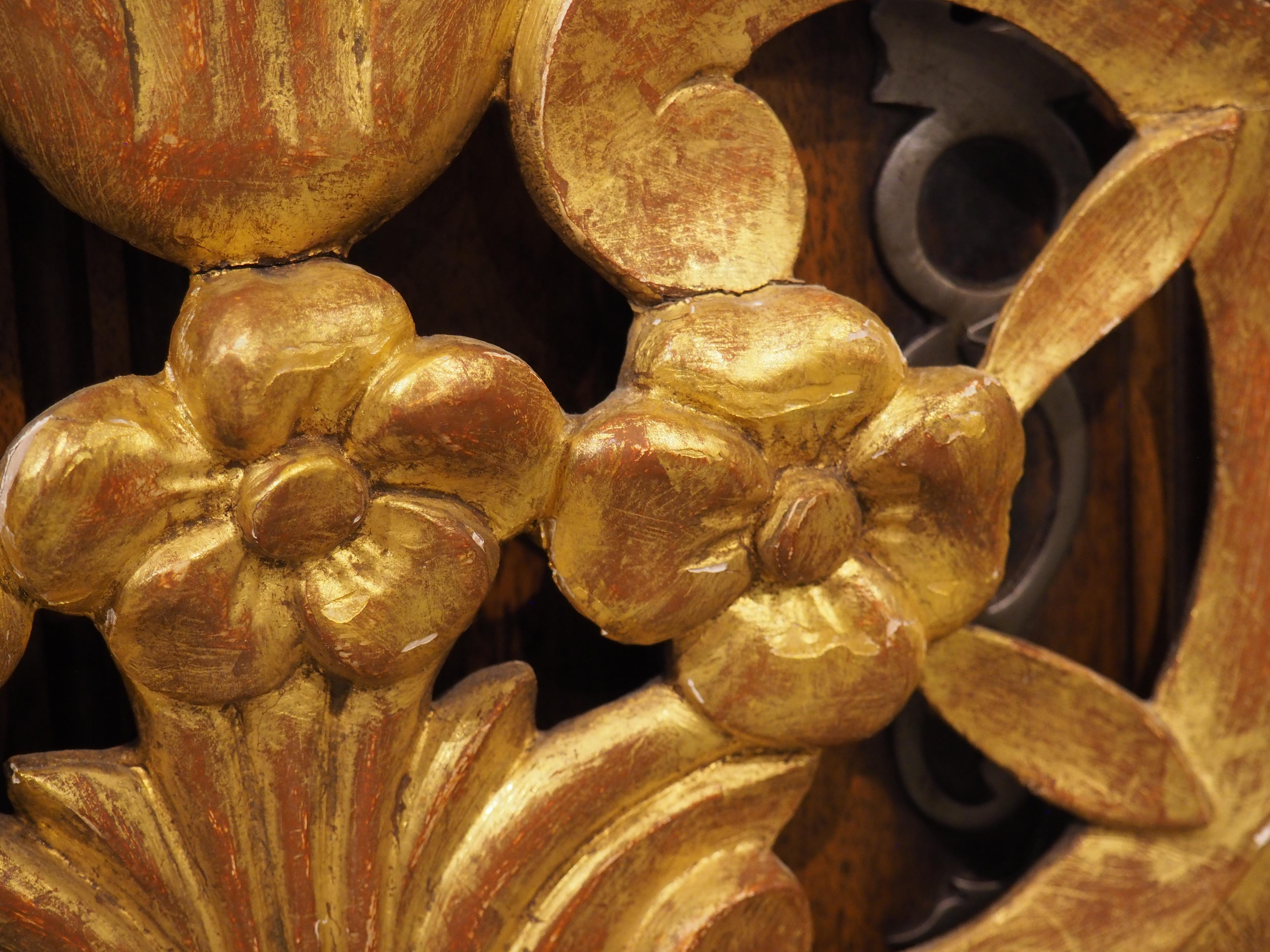 Kleiner Spiegel aus Giltwood aus der Provence, Frankreich, CIRCA 1900 im Angebot 6