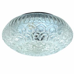 Petite Glass Flush Mount Ceiling Light Massive Leuchten, Germany