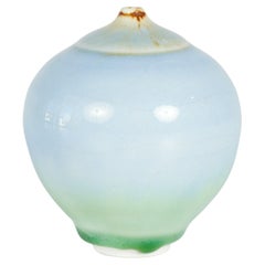 Vintage Petite Glazed Ceramic Bud Vase