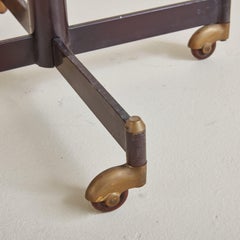 Petite Green Marble Top Bistro Table, Italy 1950s