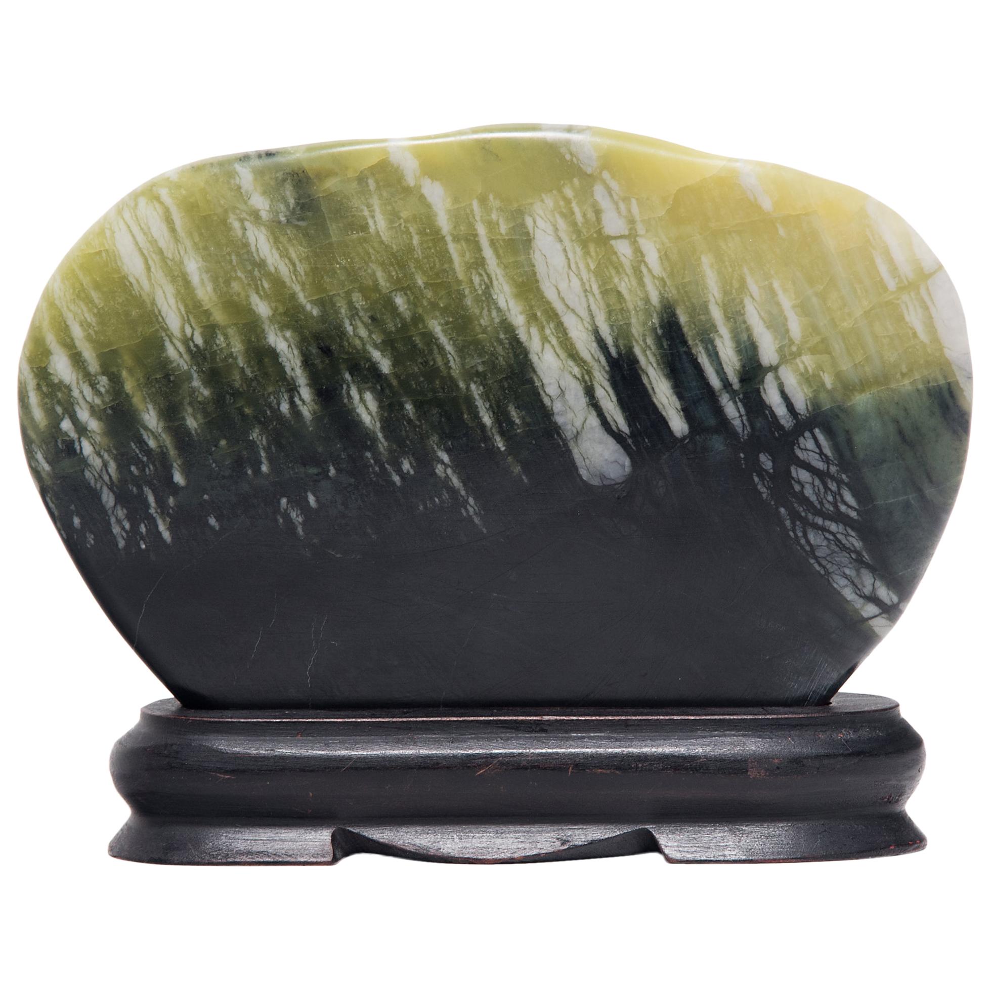 Petite Greenery Meditation Stone